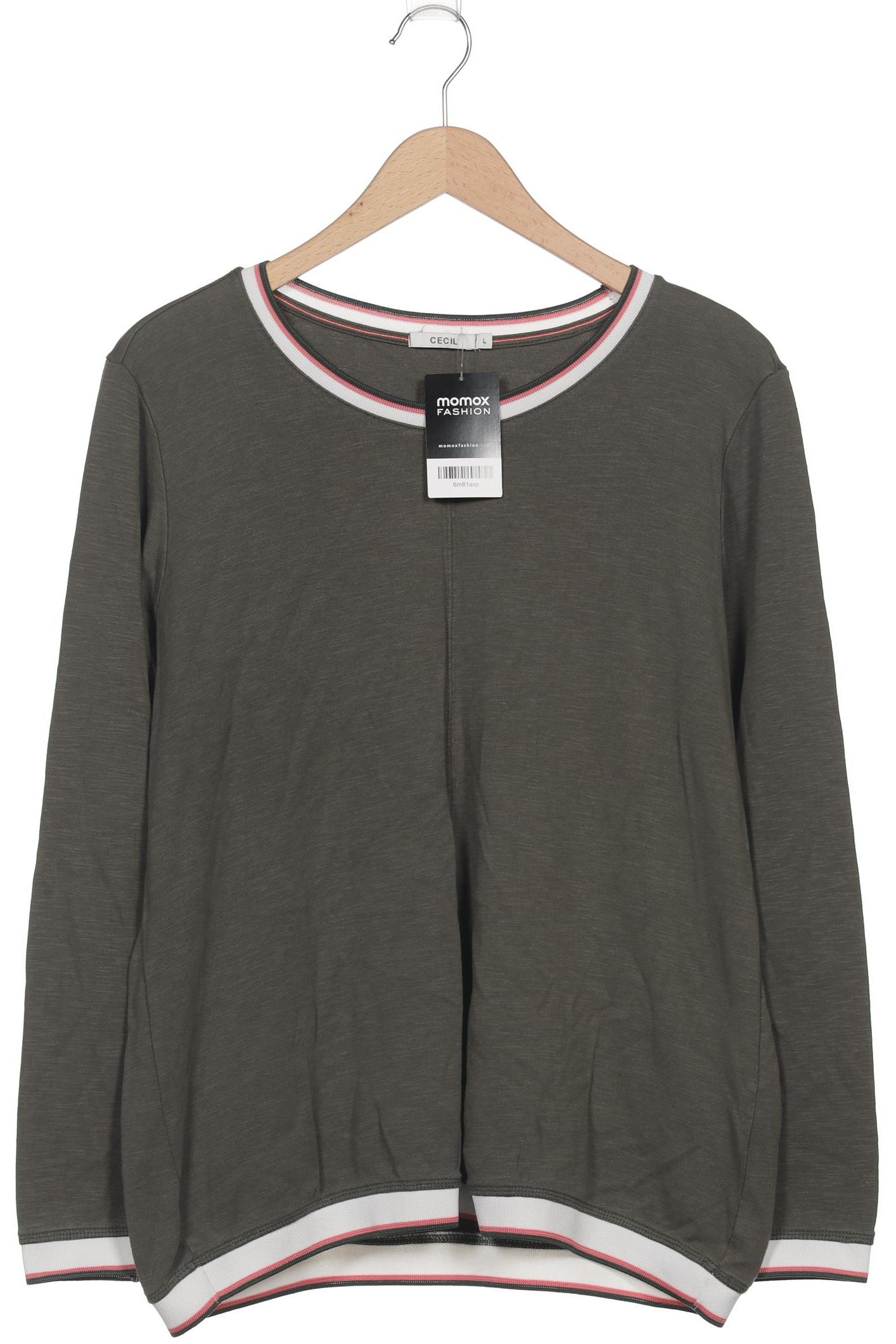 

Cecil Damen Langarmshirt, grün, Gr. 42