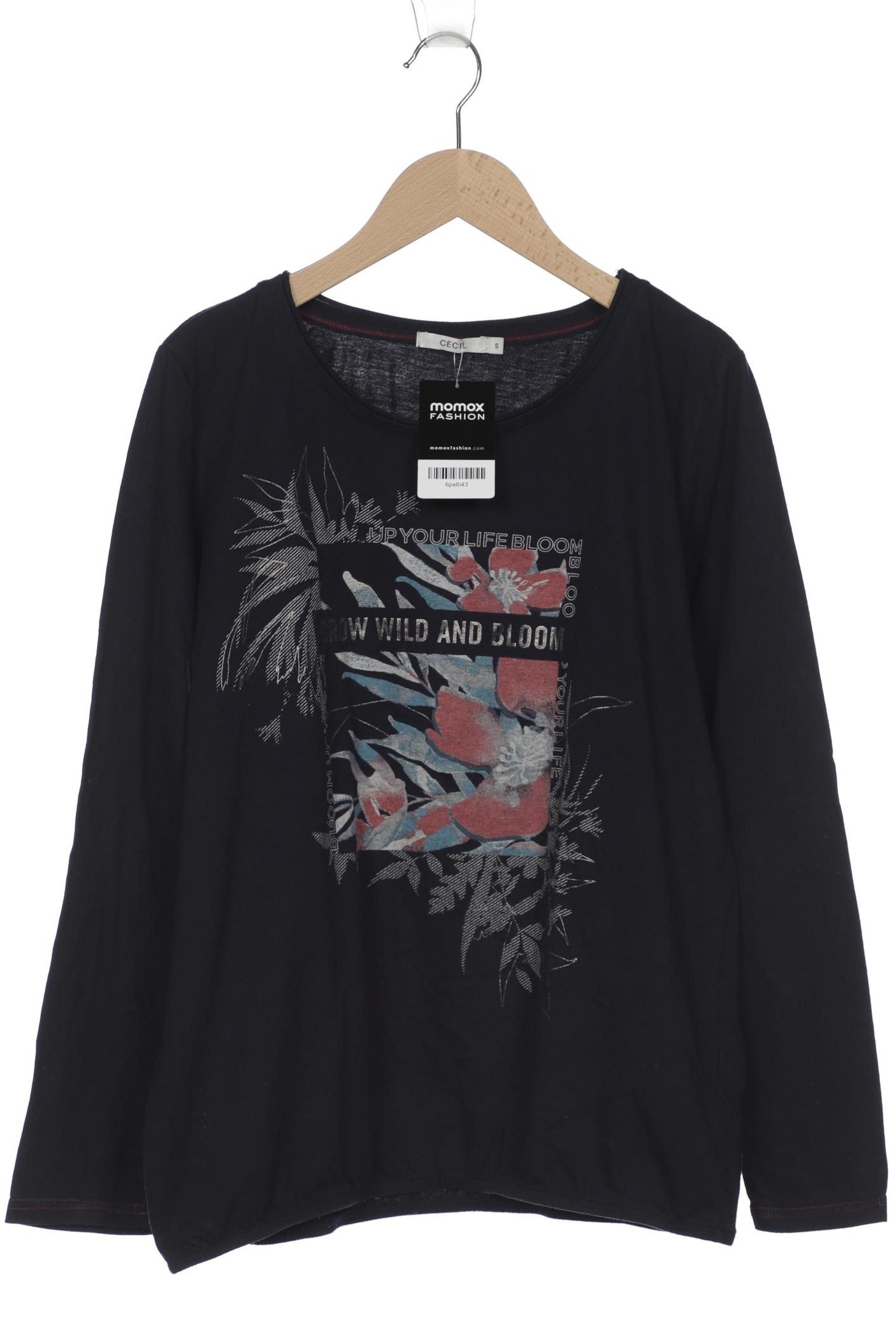 

Cecil Damen Langarmshirt, marineblau, Gr. 36