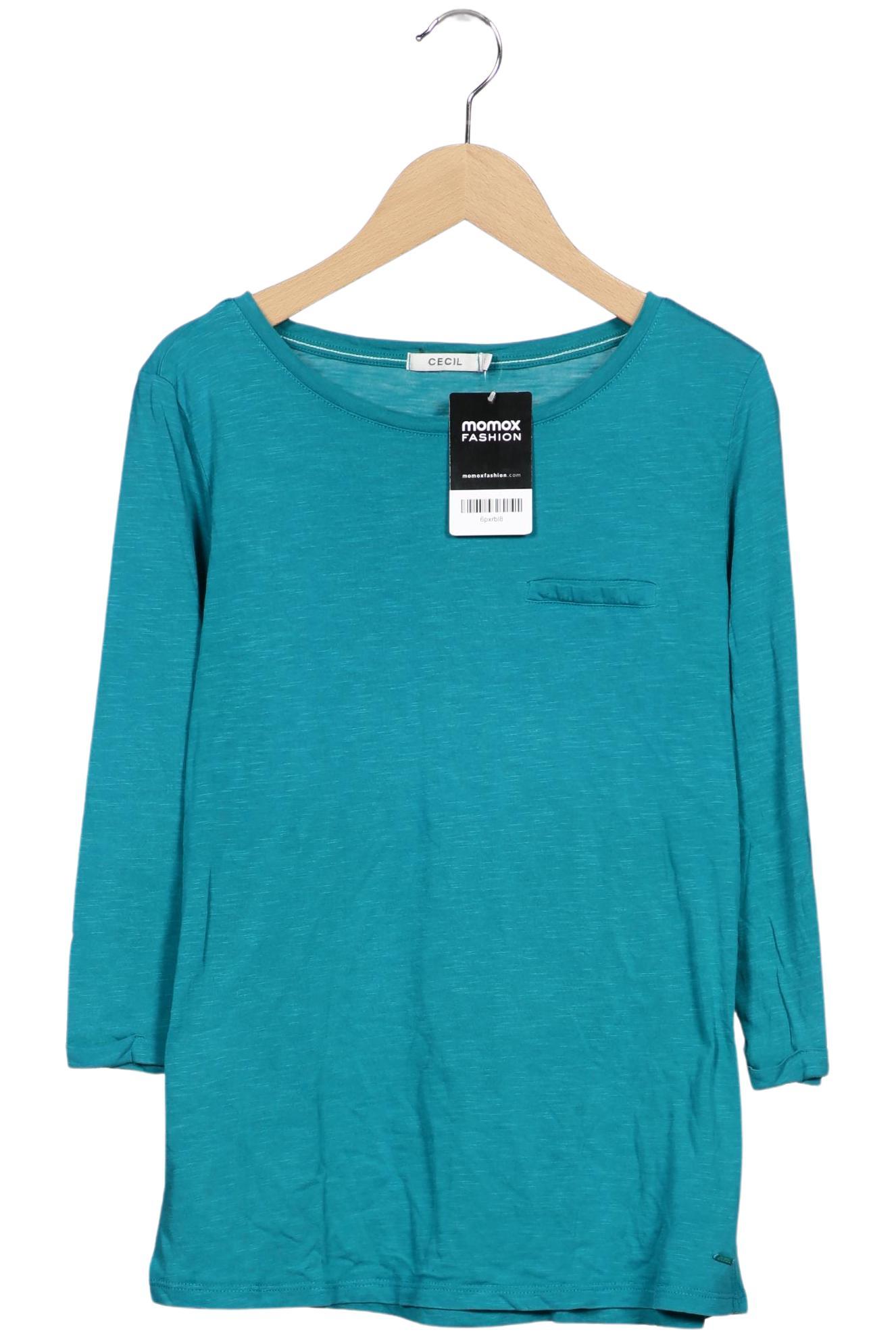 

Cecil Damen Langarmshirt, türkis, Gr. 36