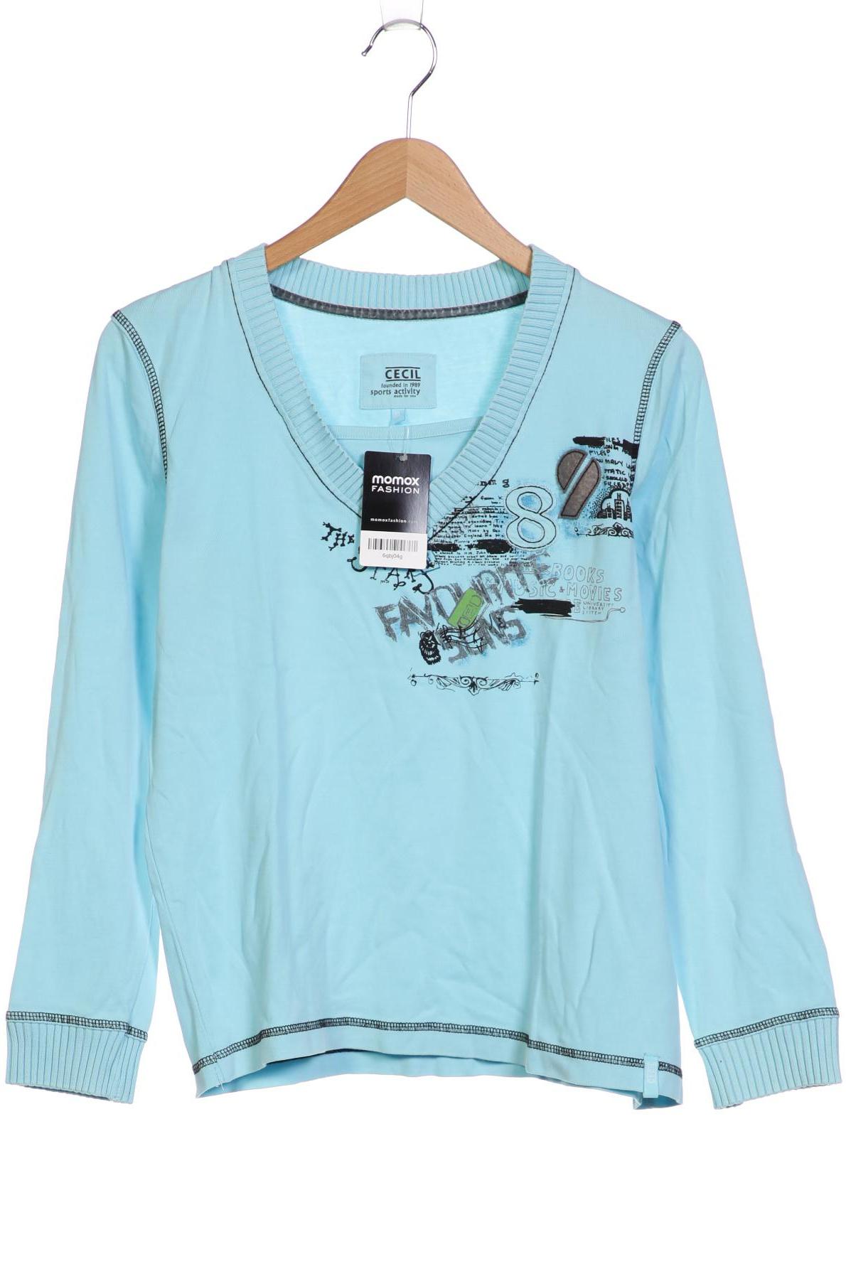 

Cecil Damen Langarmshirt, hellblau, Gr. 44
