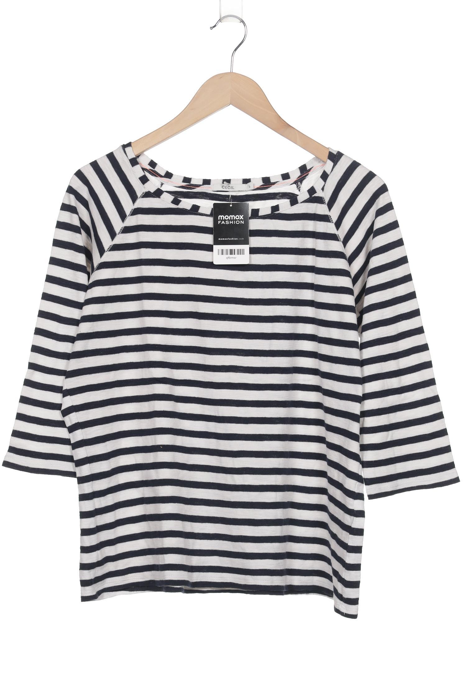 

Cecil Damen Langarmshirt, weiß, Gr. 42