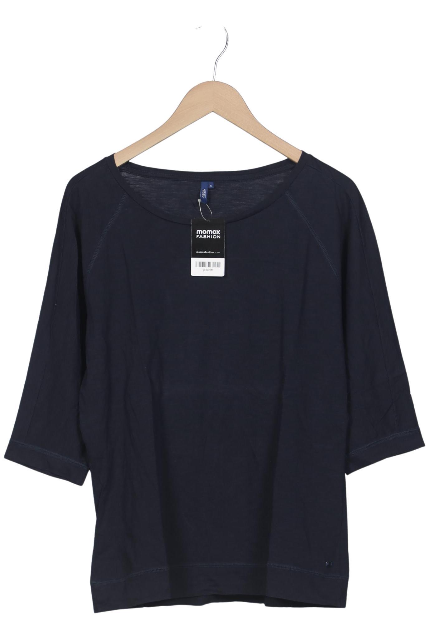 

Cecil Damen Langarmshirt, marineblau, Gr. 44