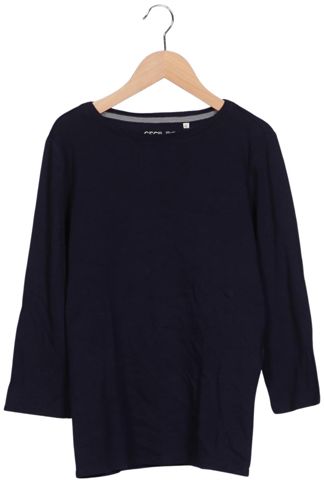 

Cecil Damen Langarmshirt, marineblau, Gr. 36