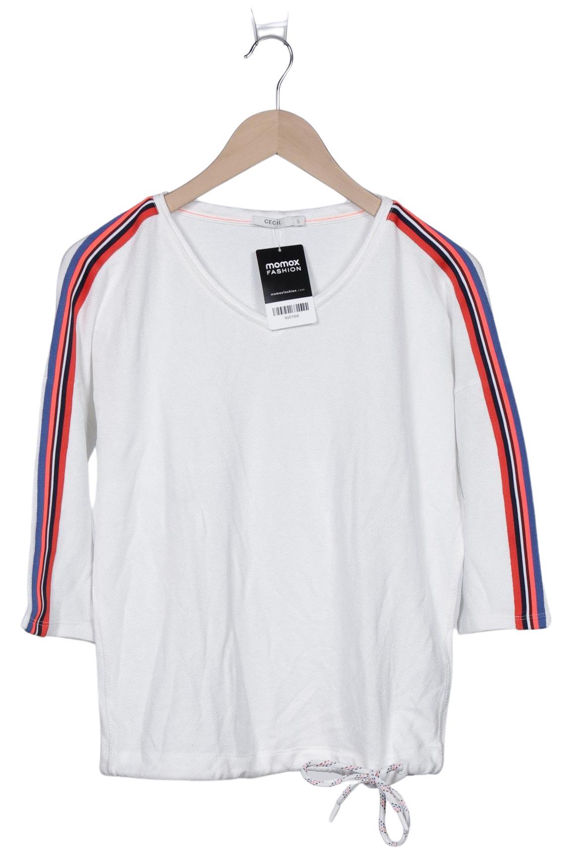 

Cecil Damen Langarmshirt, weiß, Gr. 36
