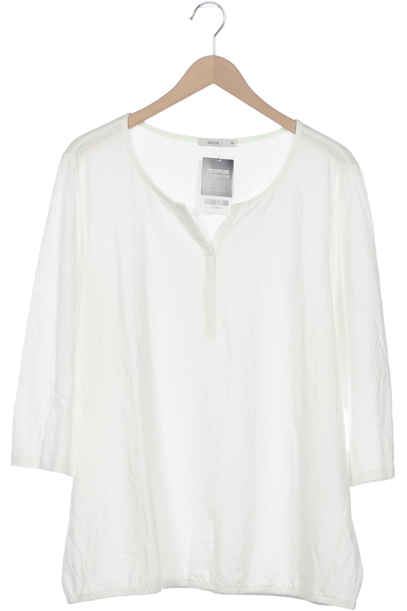 

Cecil Damen Langarmshirt, cremeweiß, Gr. 46