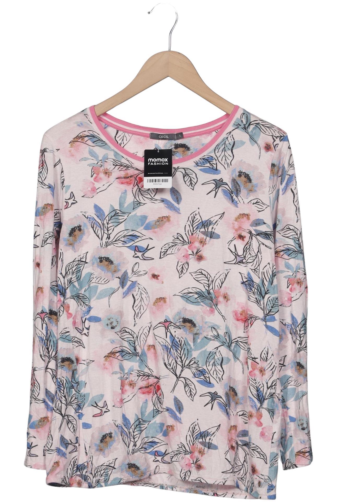 

Cecil Damen Langarmshirt, pink, Gr. 42