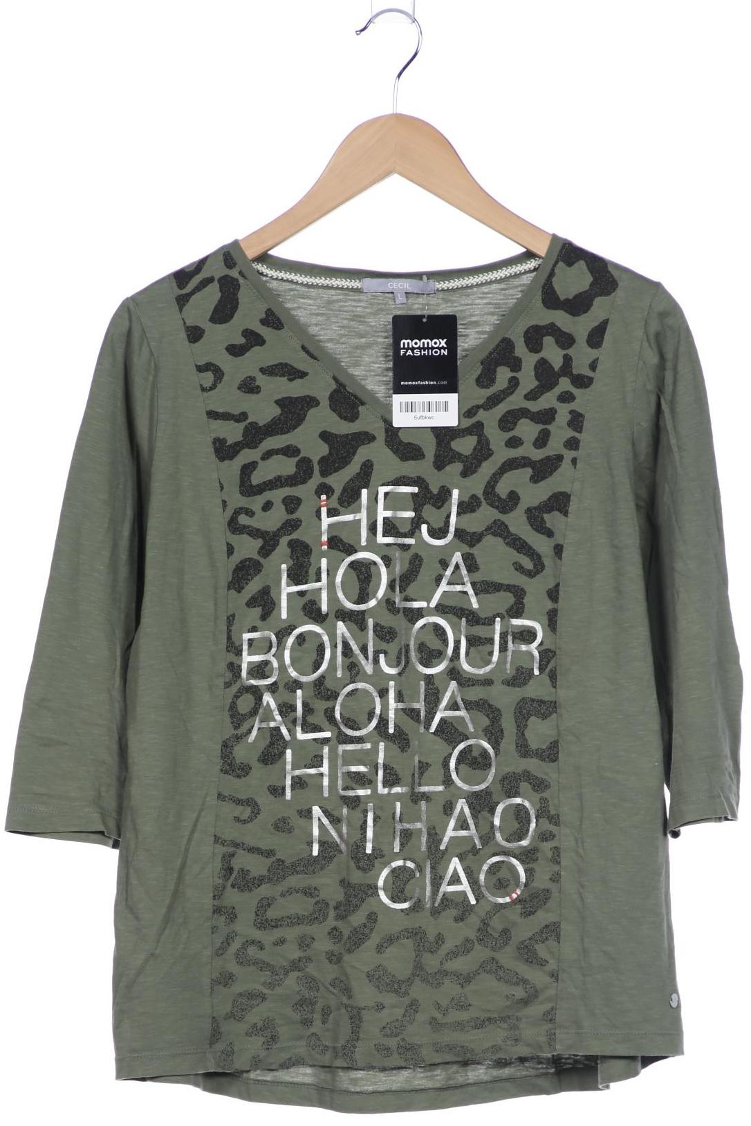 

Cecil Damen Langarmshirt, grün, Gr. 42
