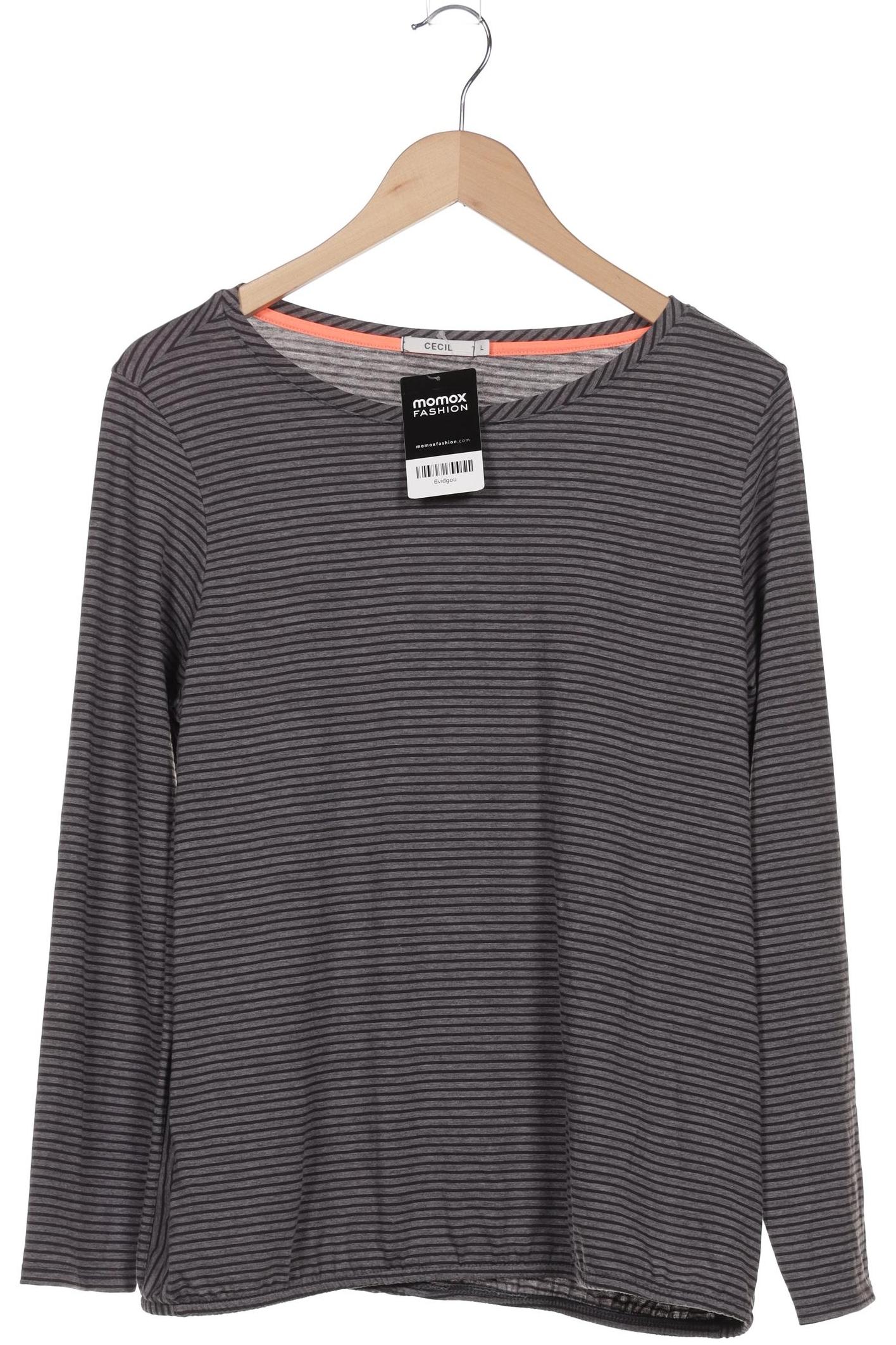 

Cecil Damen Langarmshirt, grau, Gr. 42