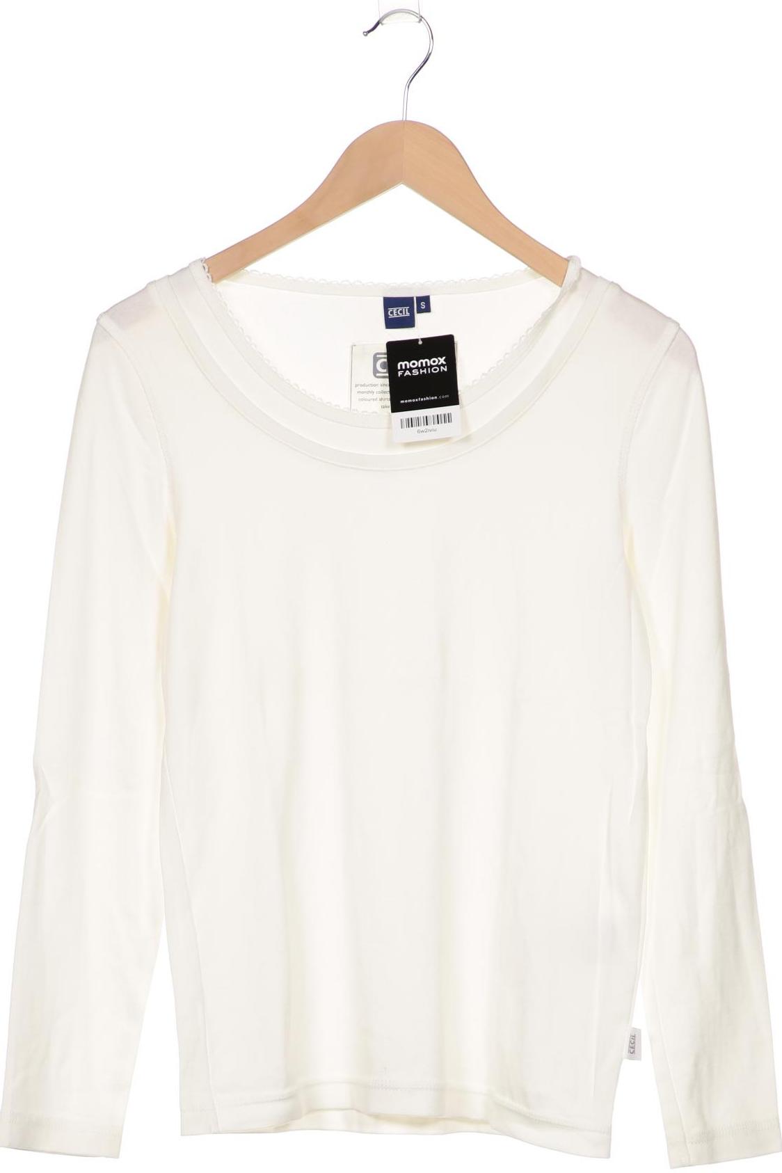 

CECIL Damen Langarmshirt, cremeweiß