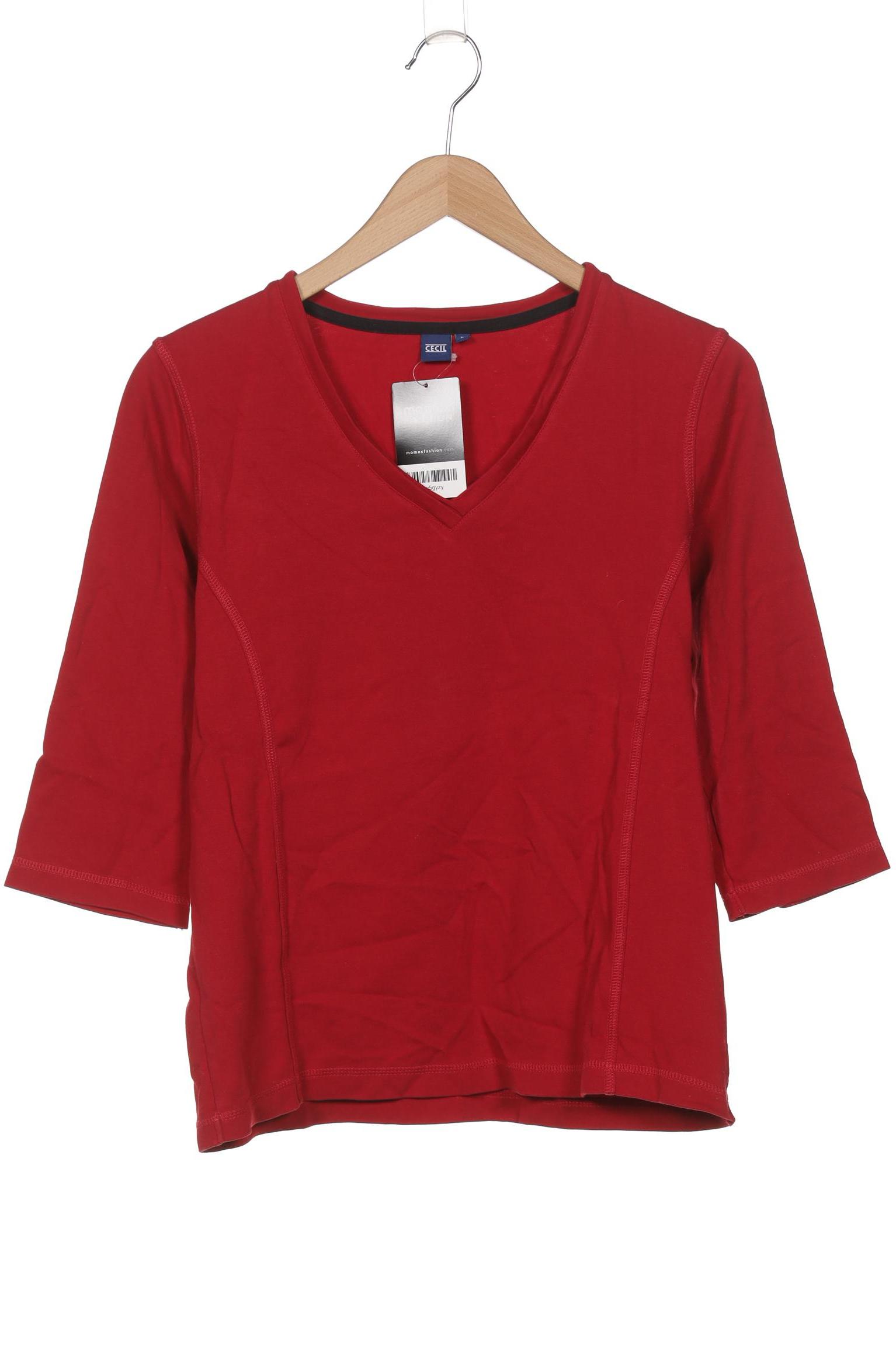 

Cecil Damen Langarmshirt, rot, Gr. 42