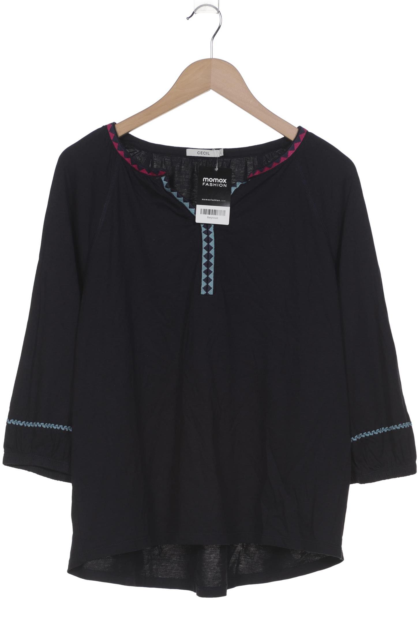 

Cecil Damen Langarmshirt, marineblau, Gr. 42