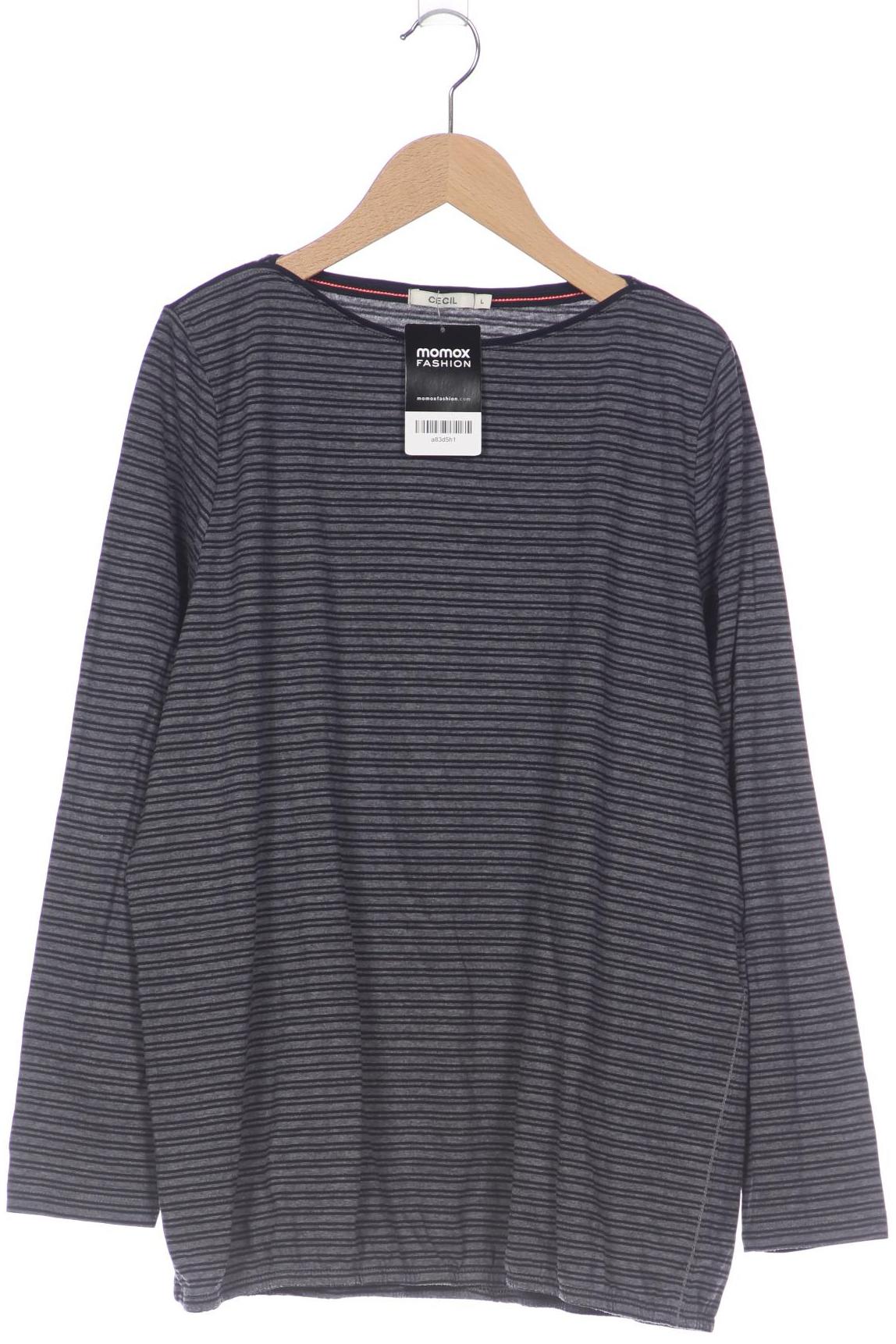 

Cecil Damen Langarmshirt, grau, Gr. 42