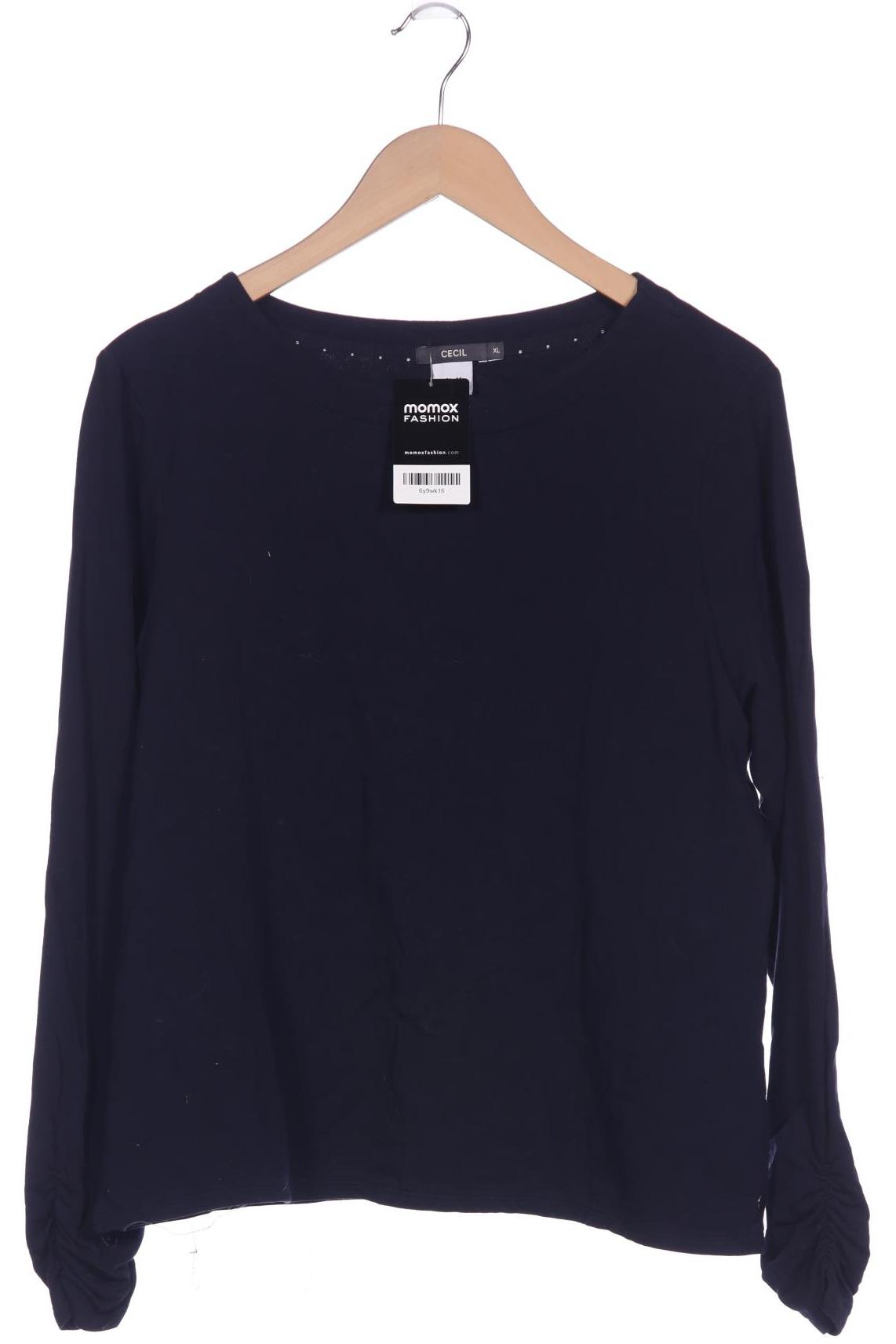 

Cecil Damen Langarmshirt, marineblau, Gr. 44