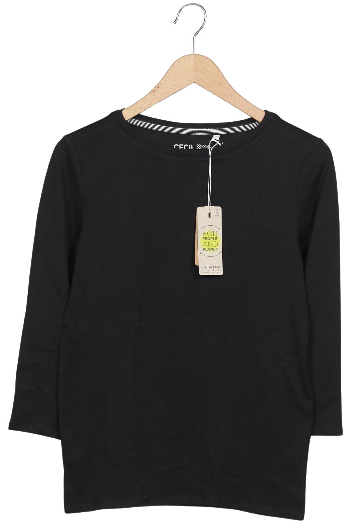 

Cecil Damen Langarmshirt, schwarz, Gr. 36