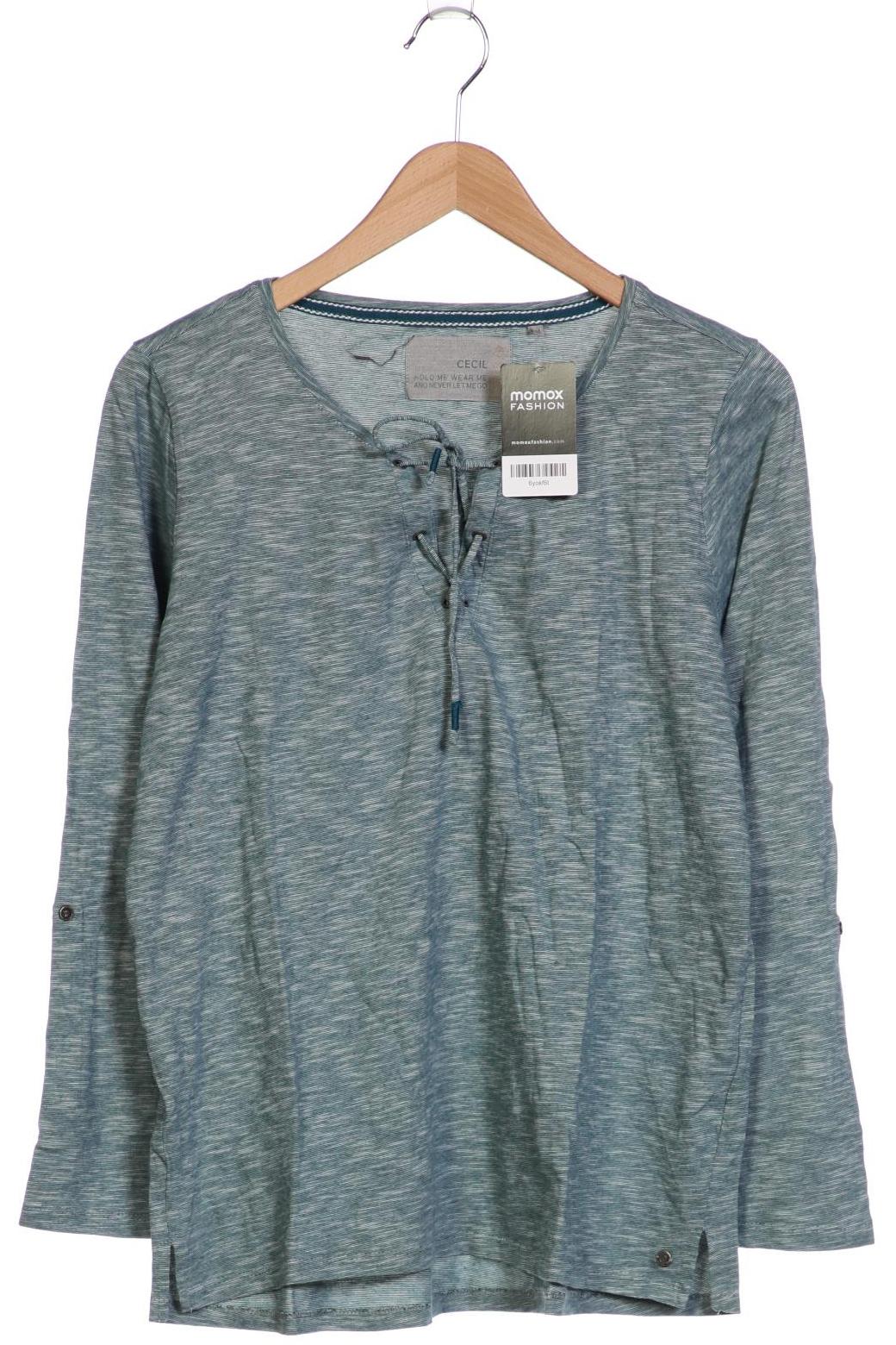 

Cecil Damen Langarmshirt, türkis, Gr. 44
