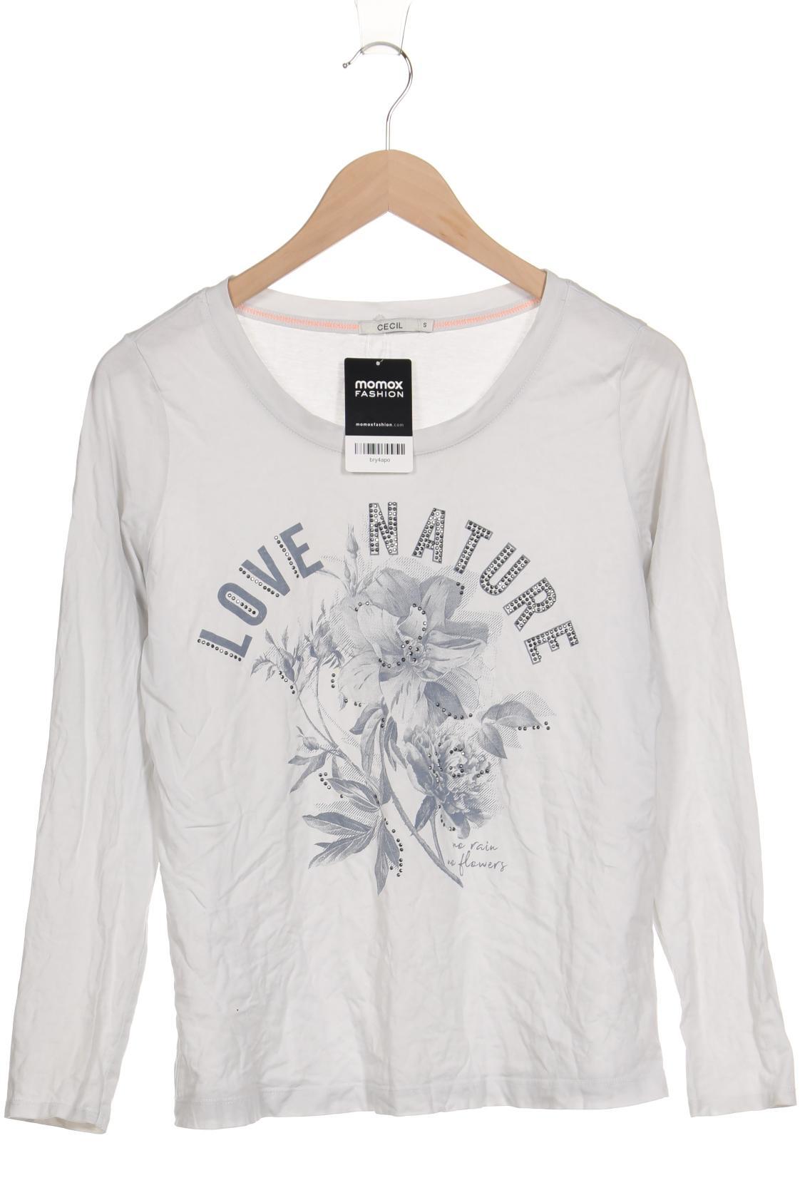 

Cecil Damen Langarmshirt, grau, Gr. 36