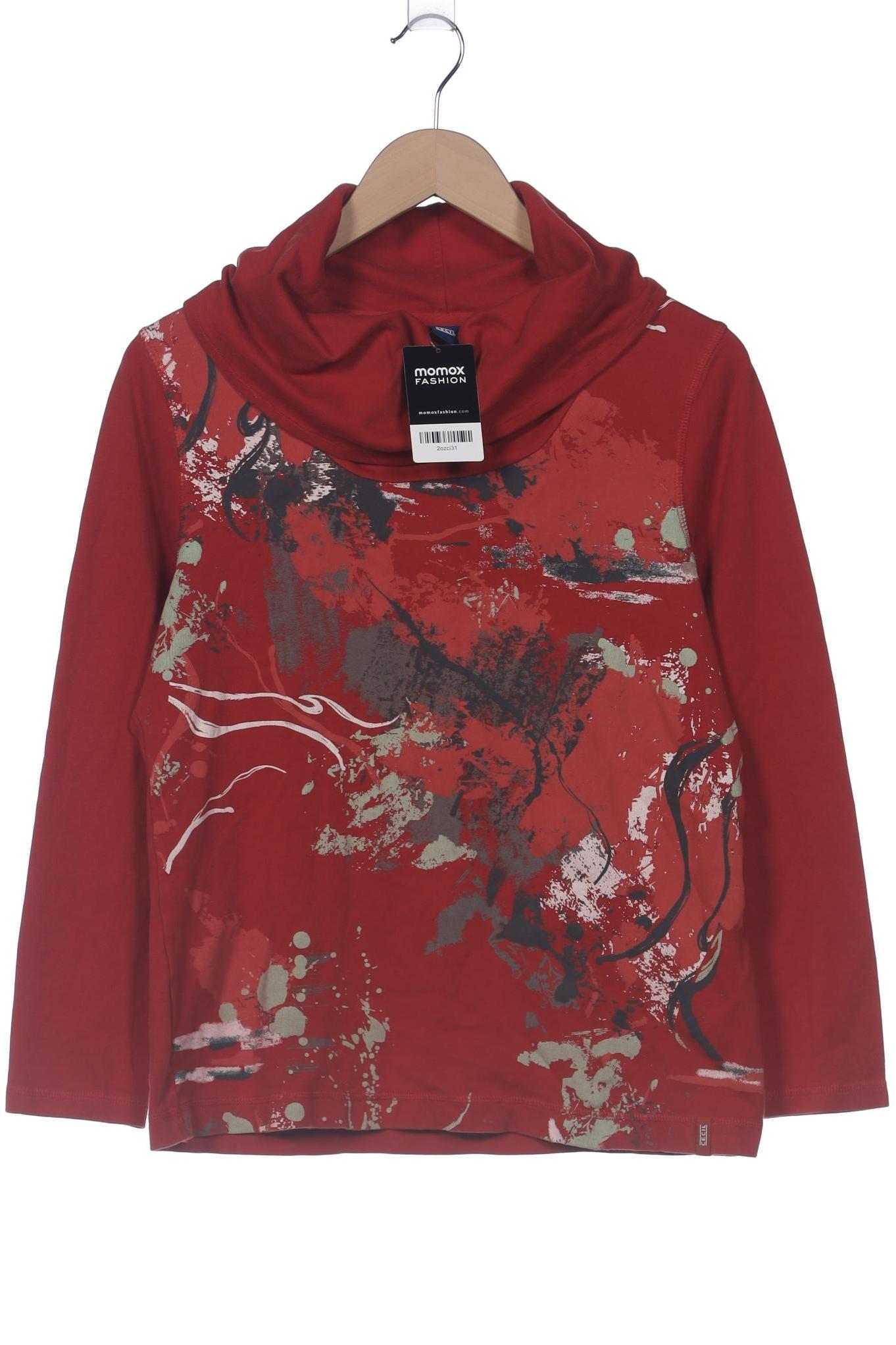 

Cecil Damen Langarmshirt, rot, Gr. 44