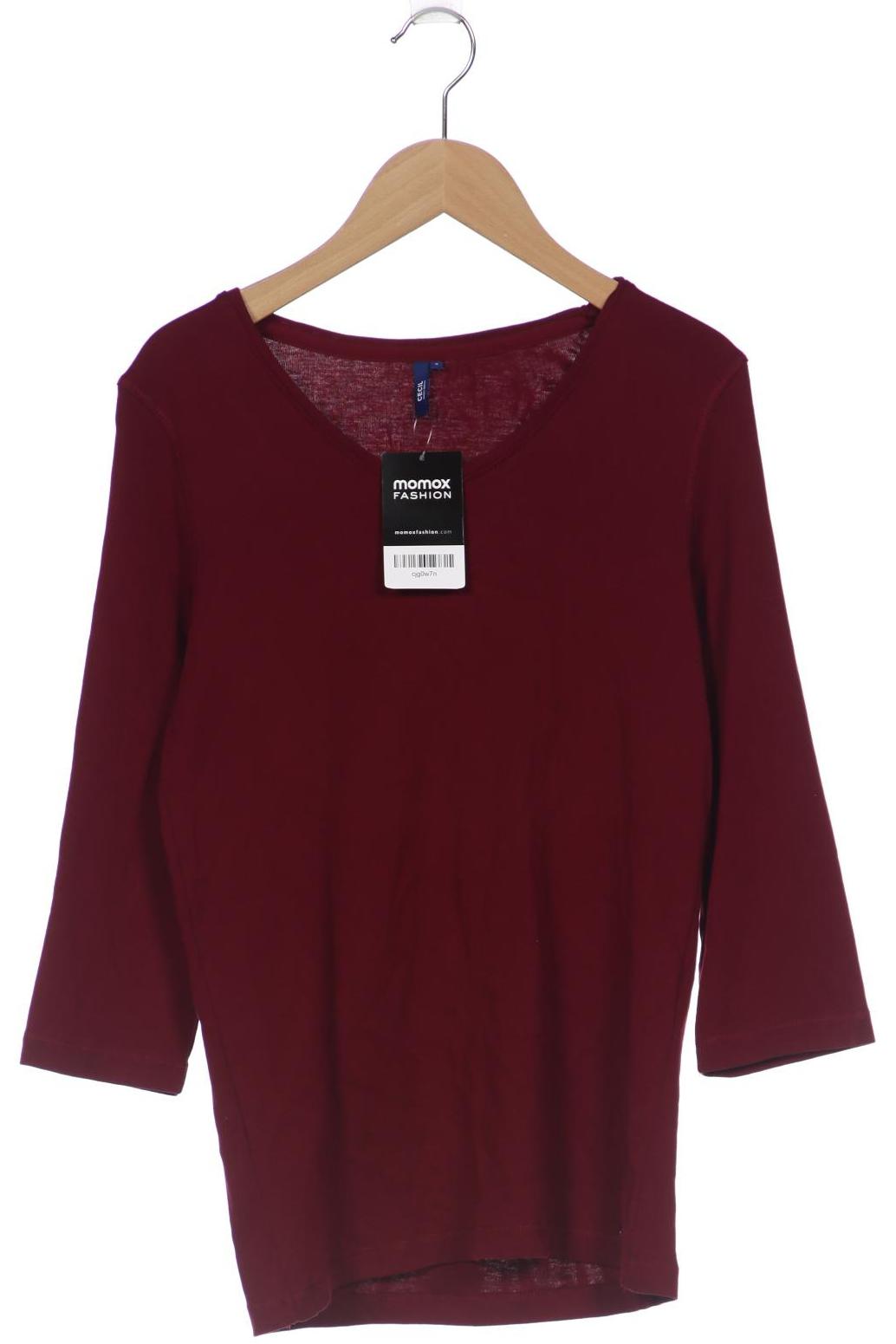 

Cecil Damen Langarmshirt, bordeaux, Gr. 36