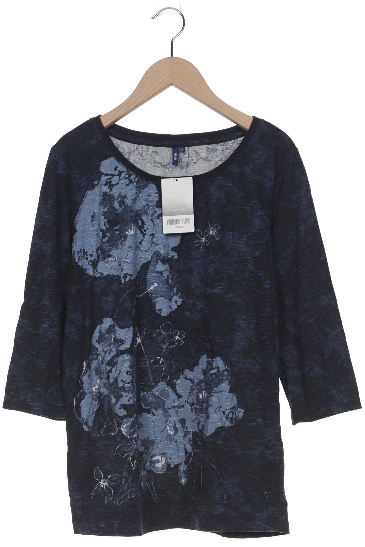 

Cecil Damen Langarmshirt, marineblau, Gr. 38