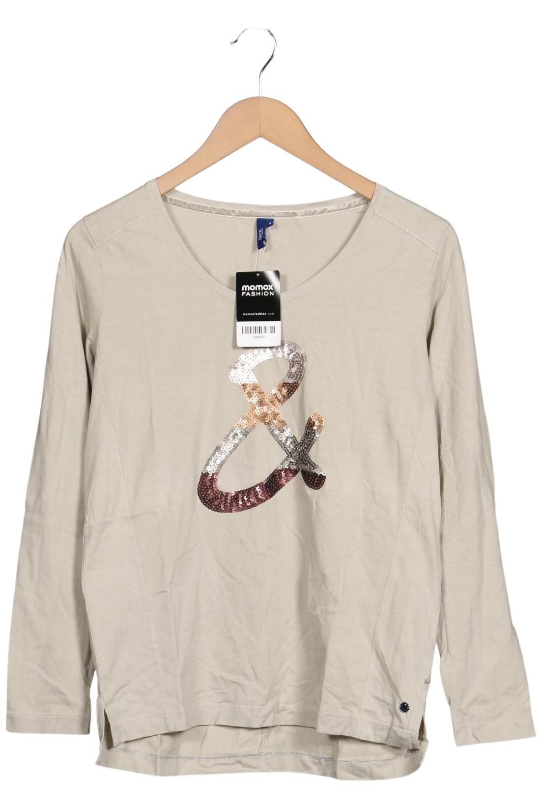 

Cecil Damen Langarmshirt, cremeweiß, Gr. 38