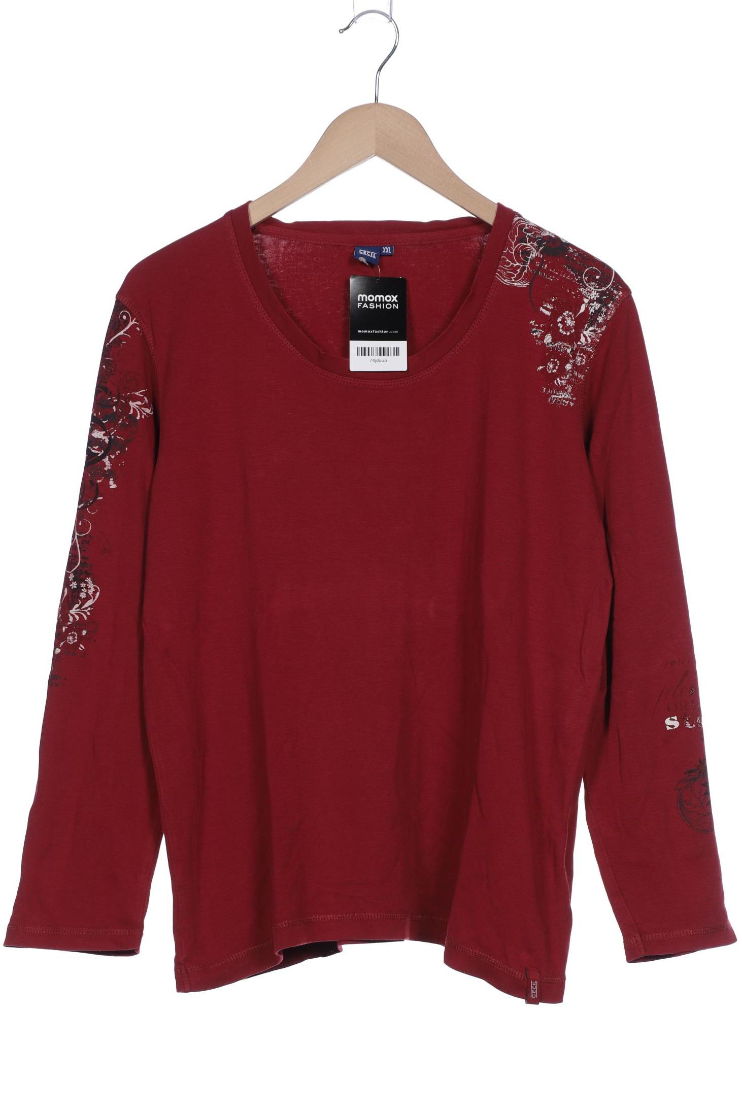 

CECIL Damen Langarmshirt, bordeaux