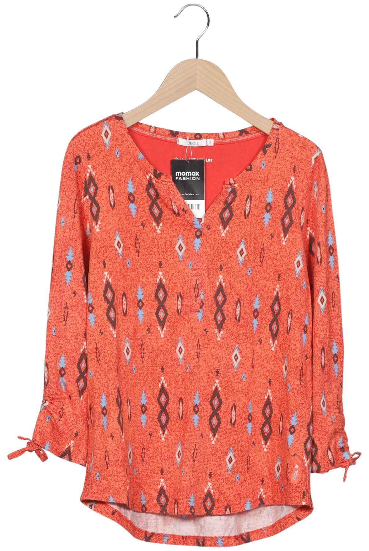

Cecil Damen Langarmshirt, orange, Gr. 36