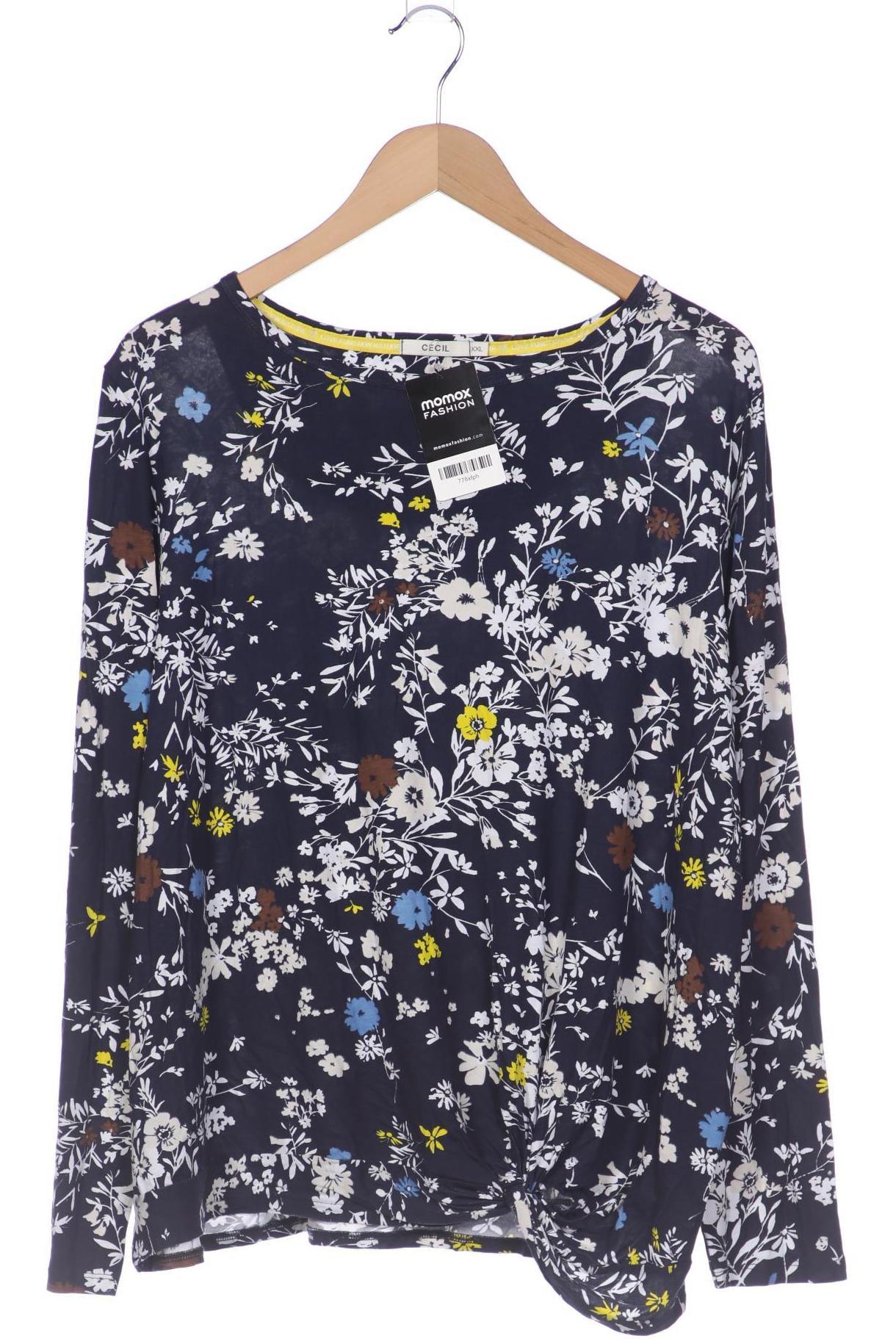 

Cecil Damen Langarmshirt, marineblau, Gr. 46