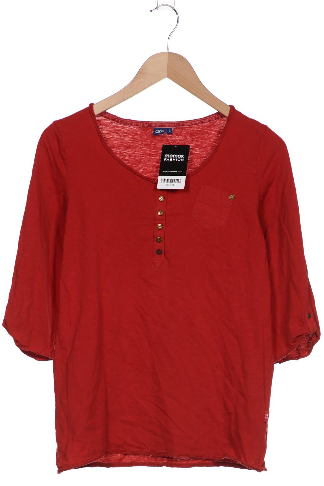 

Cecil Damen Langarmshirt, rot, Gr. 36