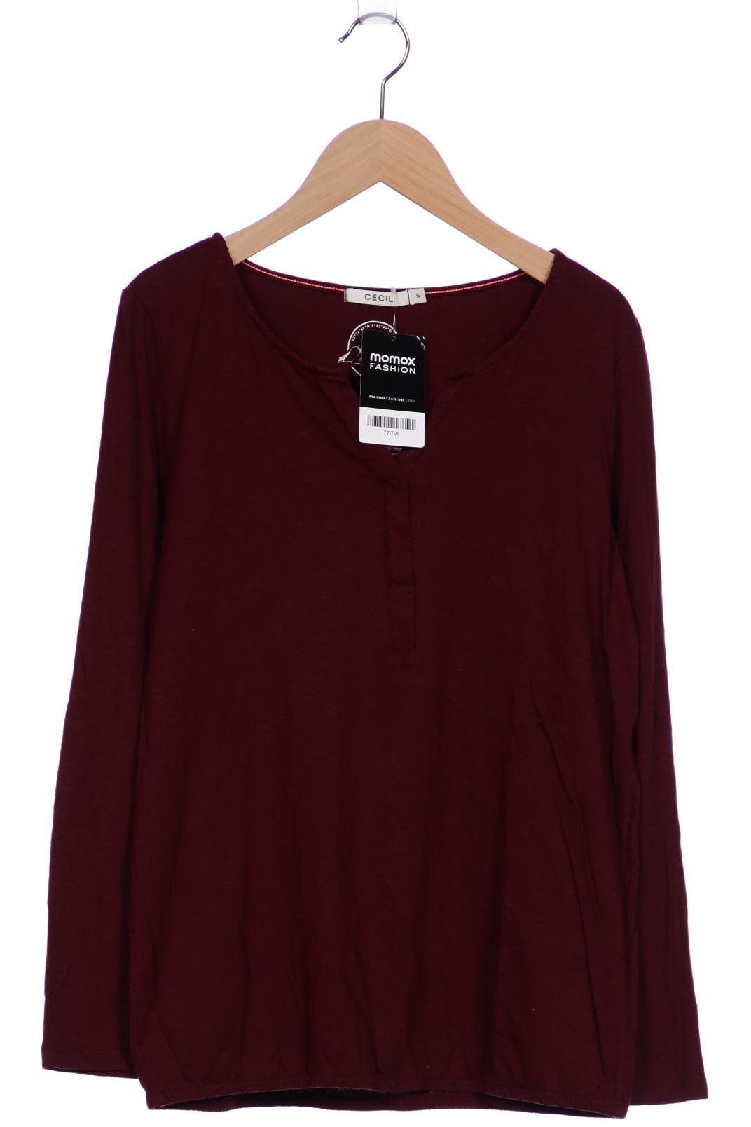 

Cecil Damen Langarmshirt, bordeaux, Gr. 36