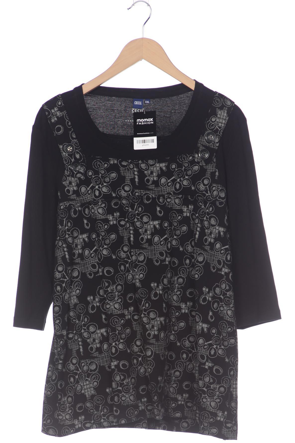 

Cecil Damen Langarmshirt, schwarz, Gr. 46