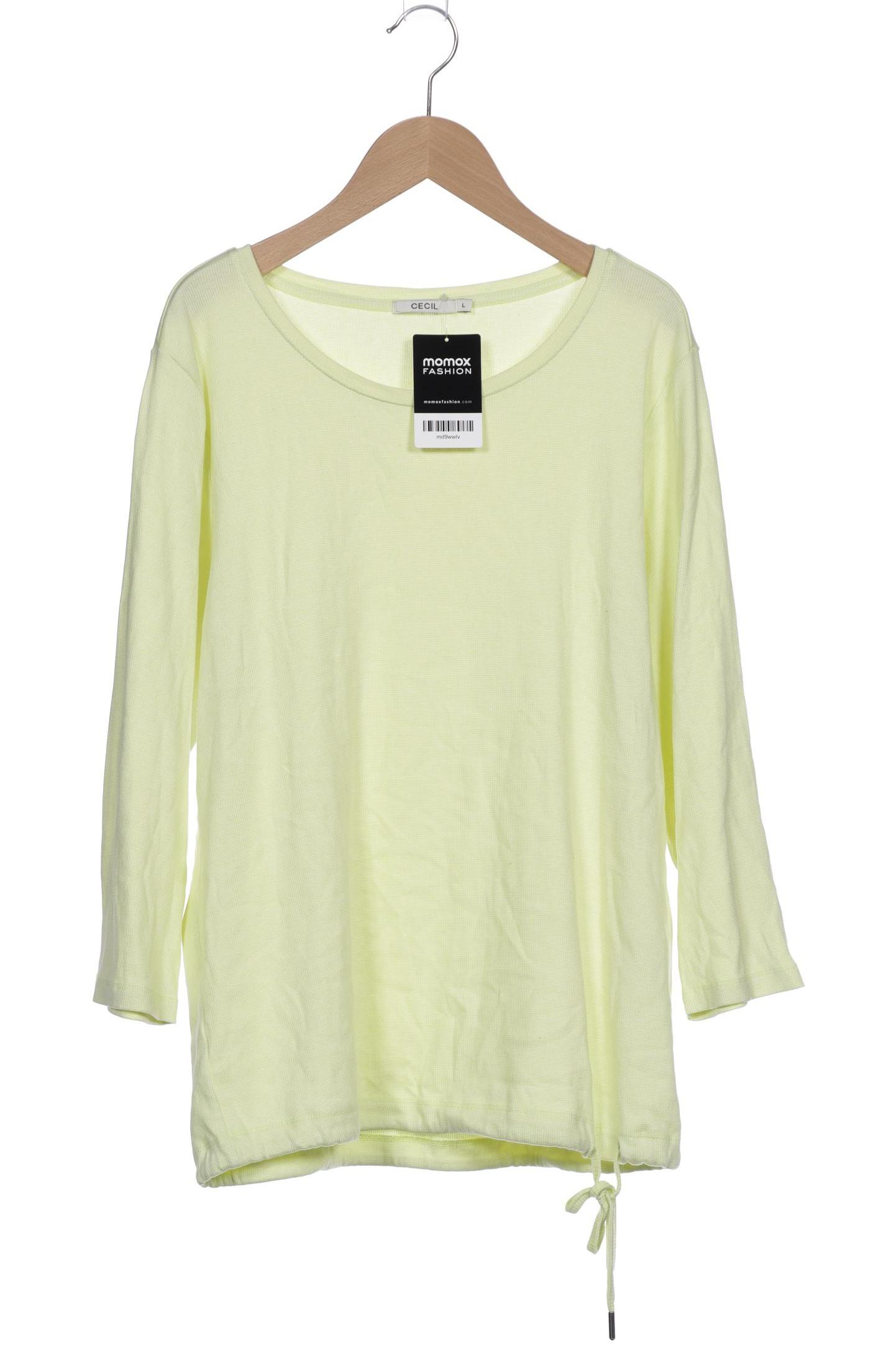 

Cecil Damen Langarmshirt, gelb, Gr. 42