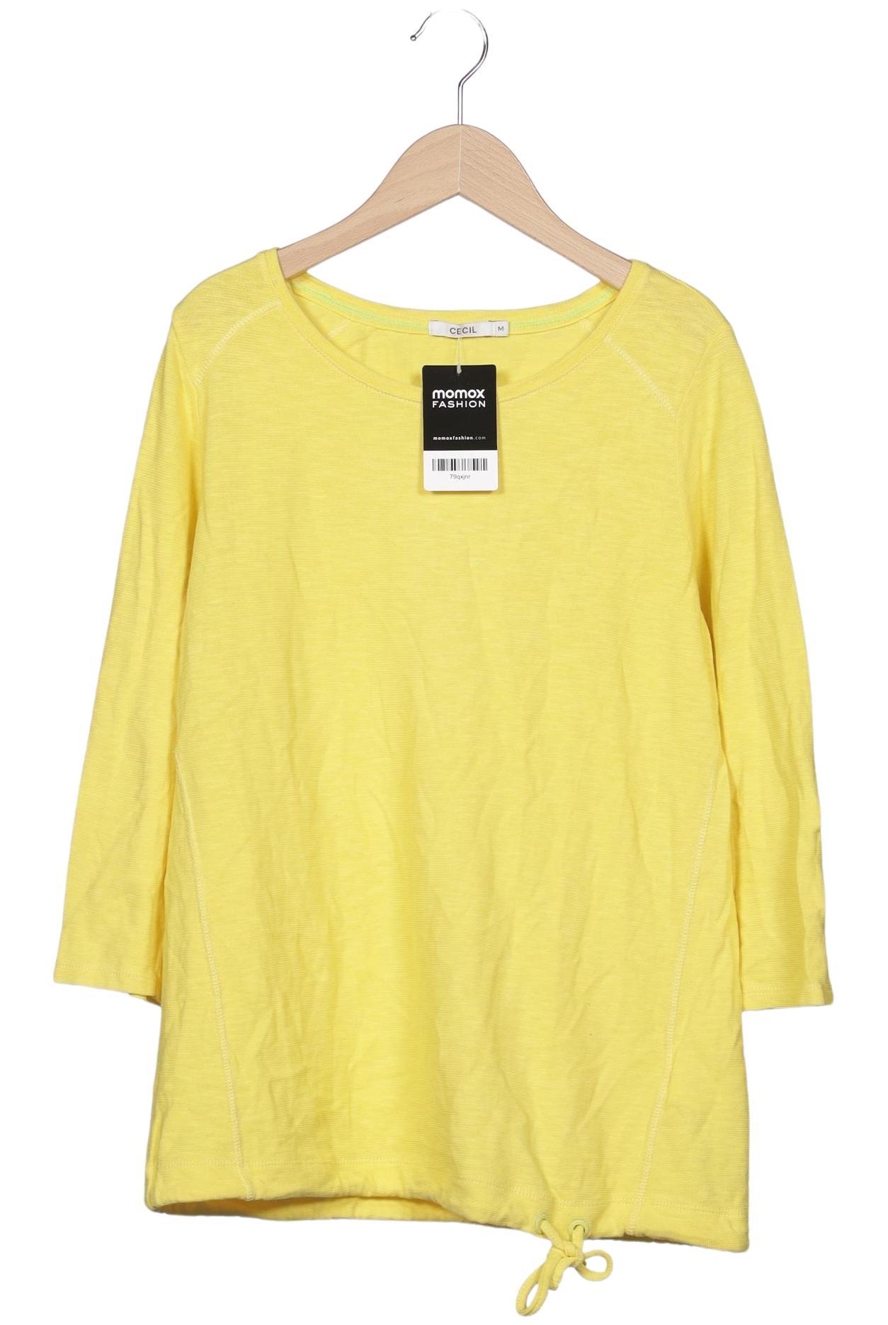 

Cecil Damen Langarmshirt, gelb, Gr. 38
