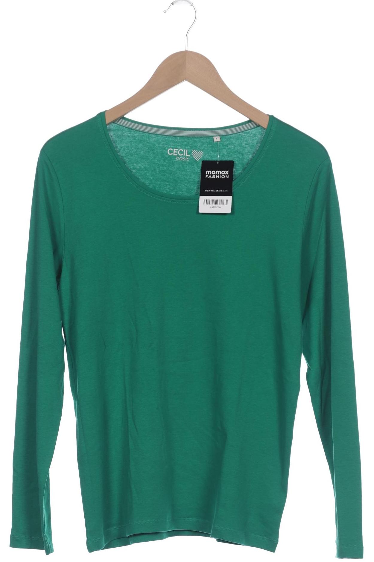 

Cecil Damen Langarmshirt, grün, Gr. 42