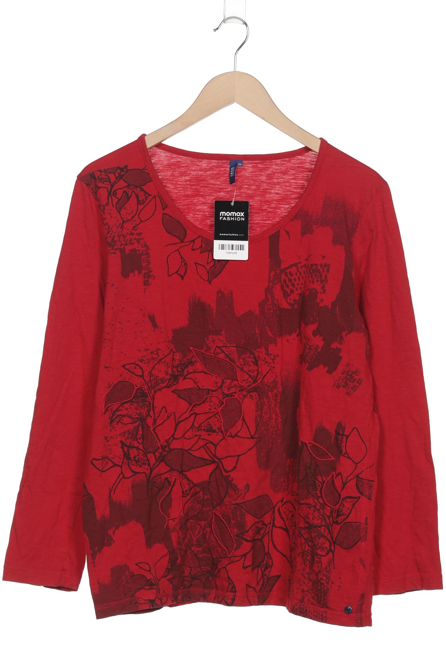 

Cecil Damen Langarmshirt, rot, Gr. 46