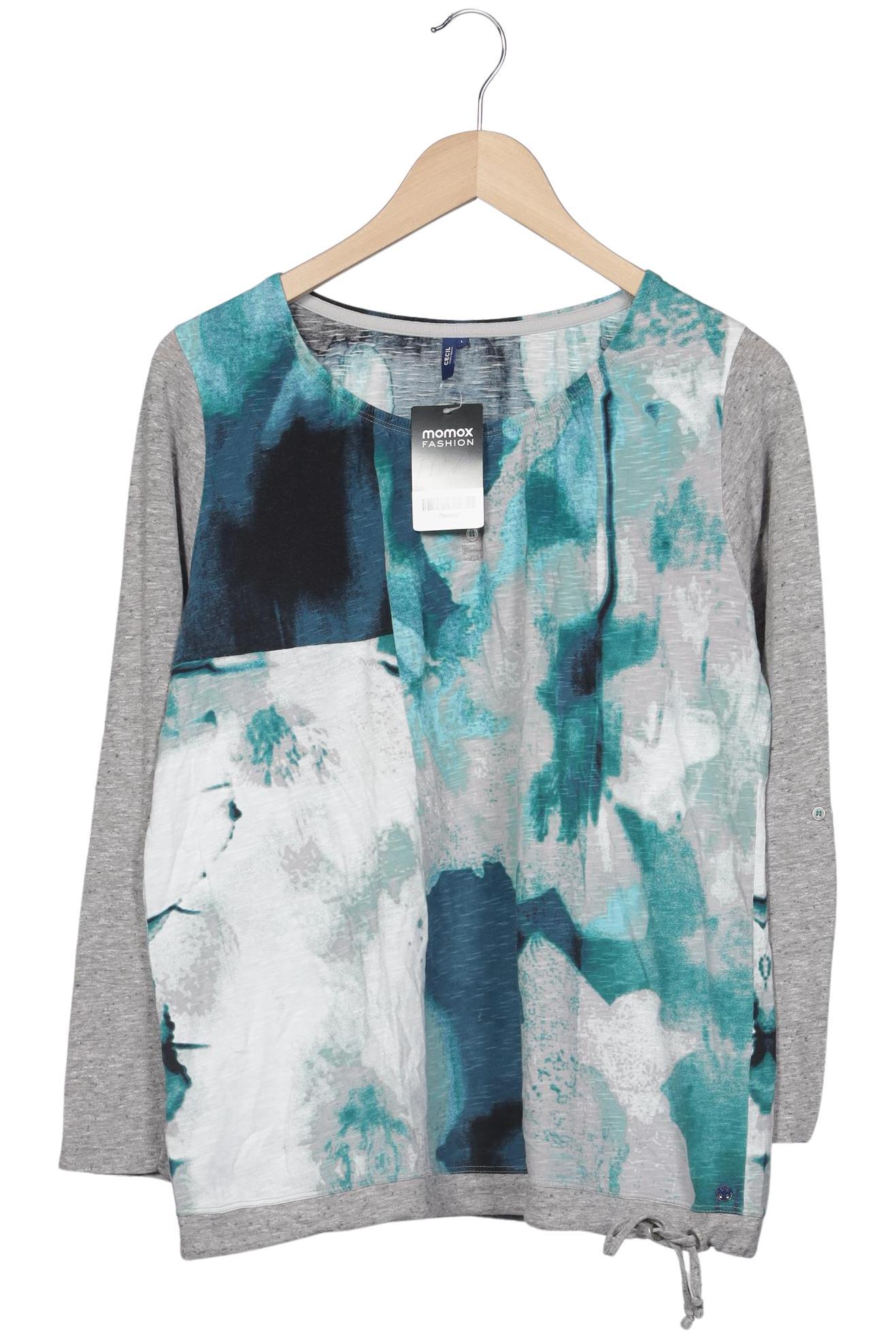 

Cecil Damen Langarmshirt, grau, Gr. 42