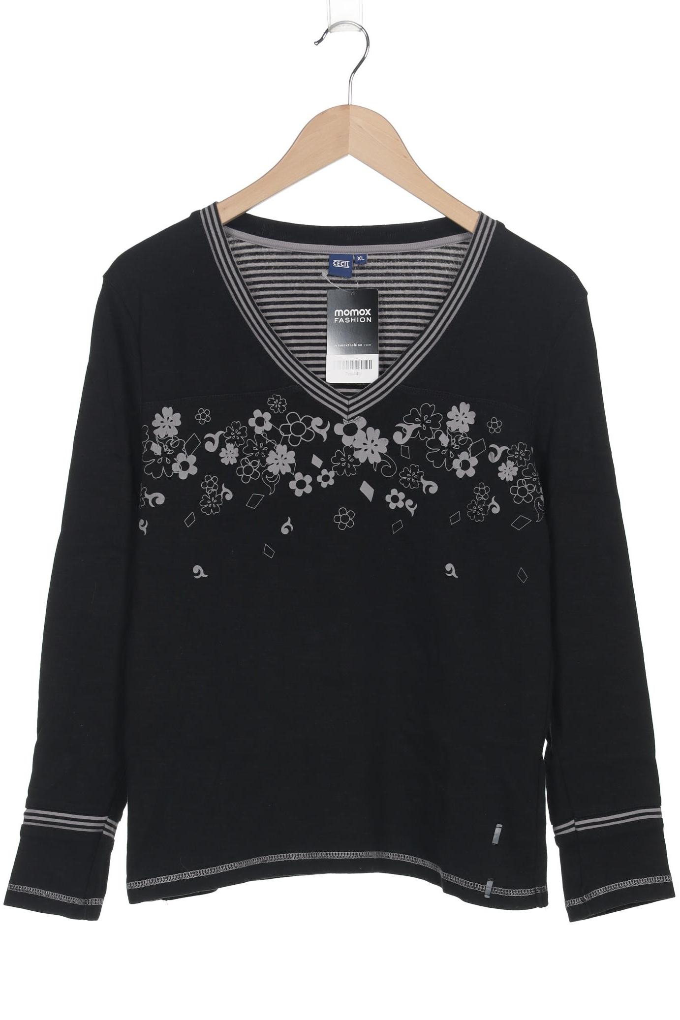 

Cecil Damen Langarmshirt, schwarz, Gr. 44