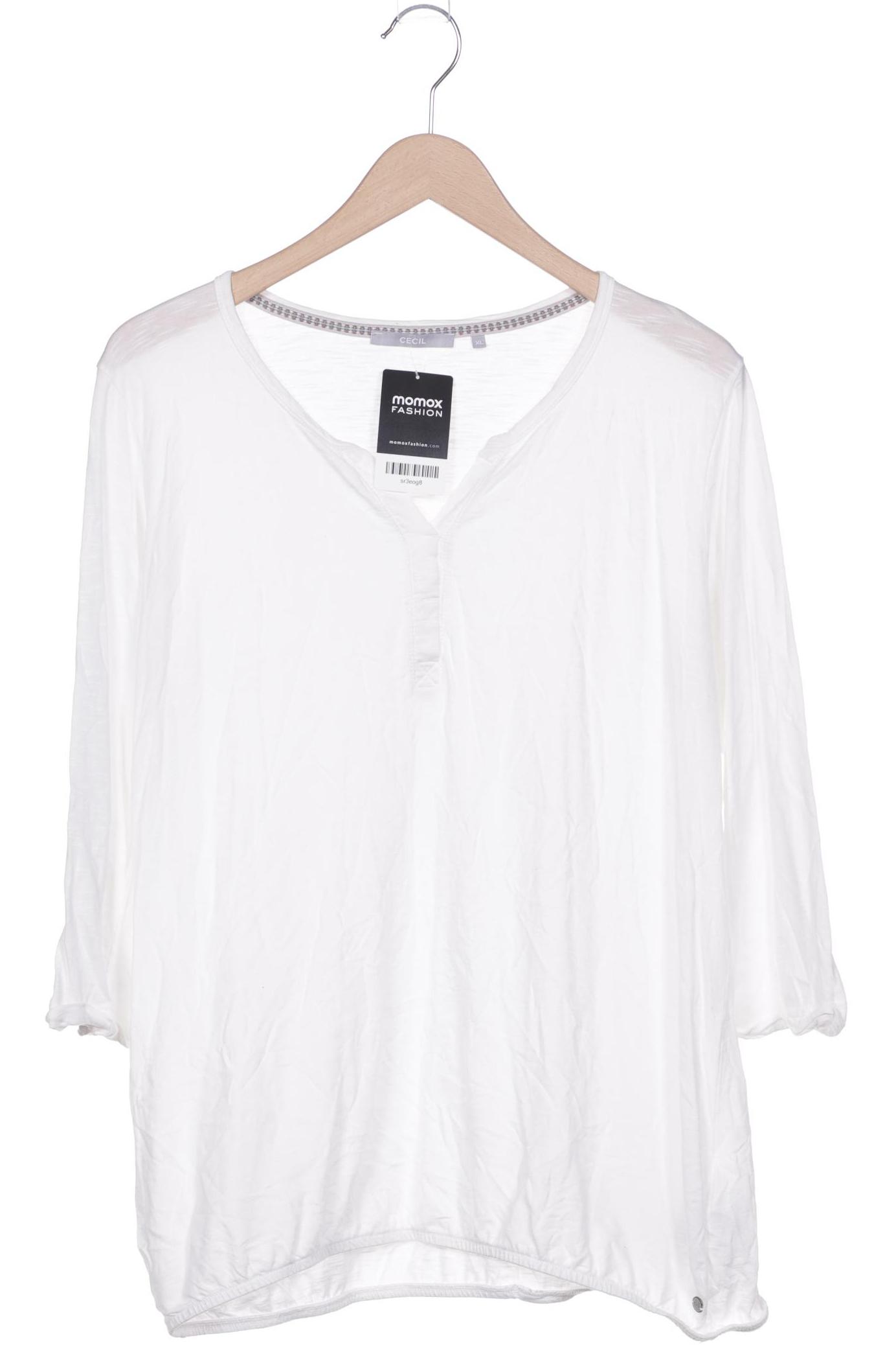 

Cecil Damen Langarmshirt, weiß, Gr. 44