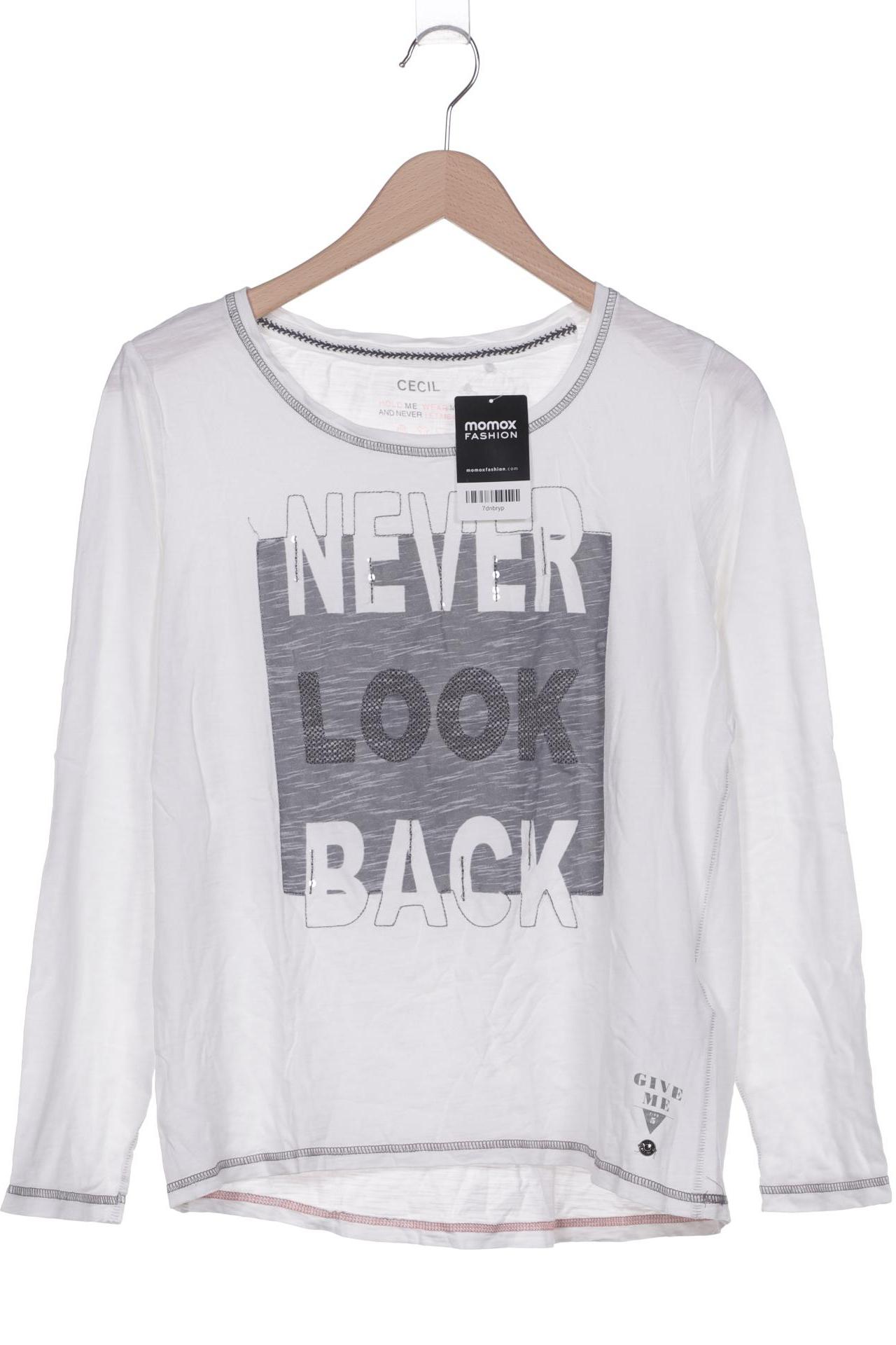 

Cecil Damen Langarmshirt, weiß, Gr. 38