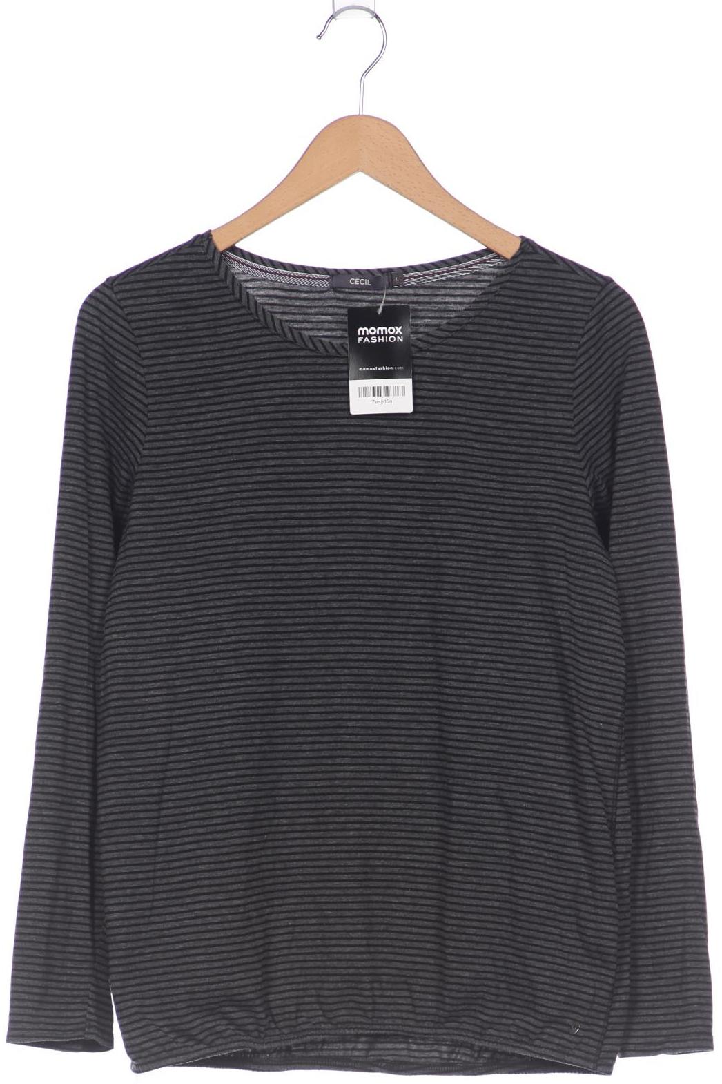 

Cecil Damen Langarmshirt, grau, Gr. 42