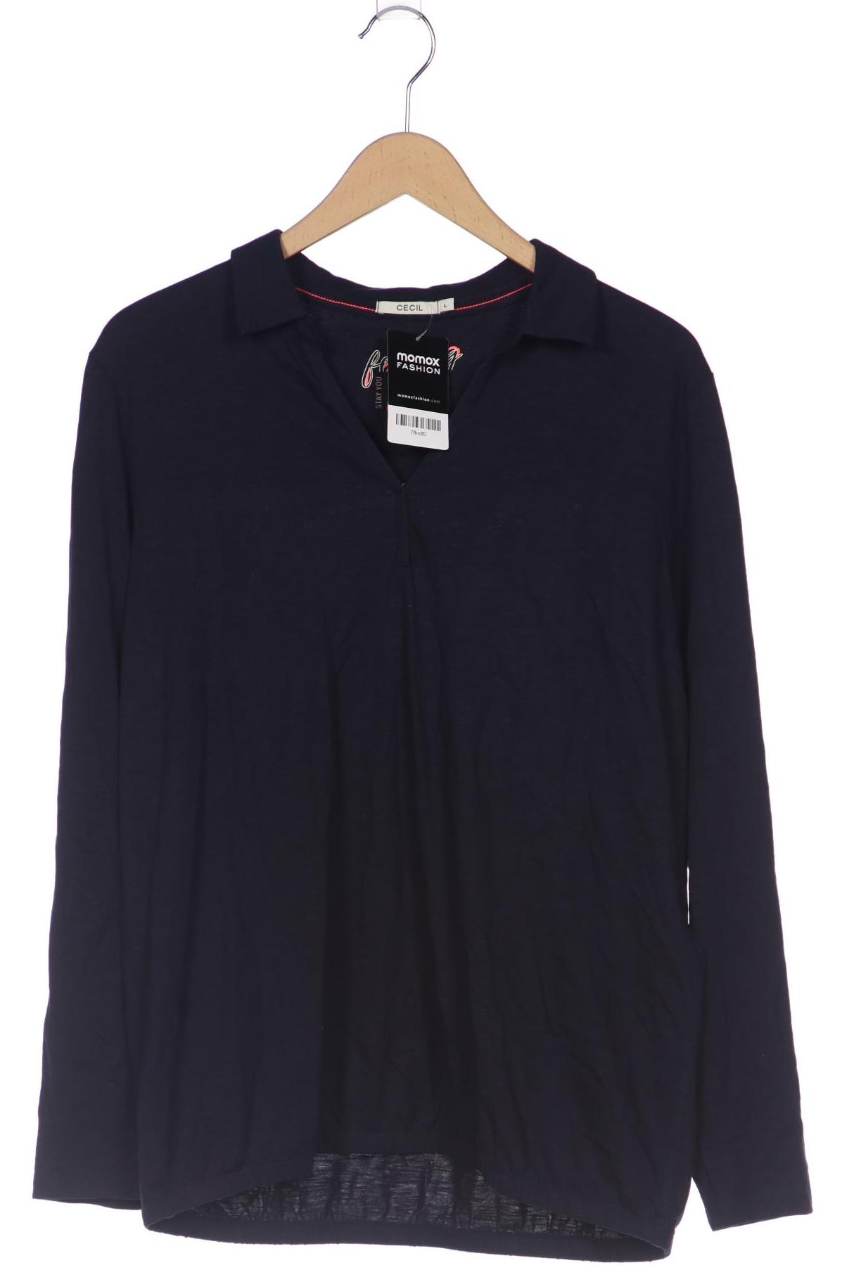 

Cecil Damen Langarmshirt, marineblau, Gr. 42