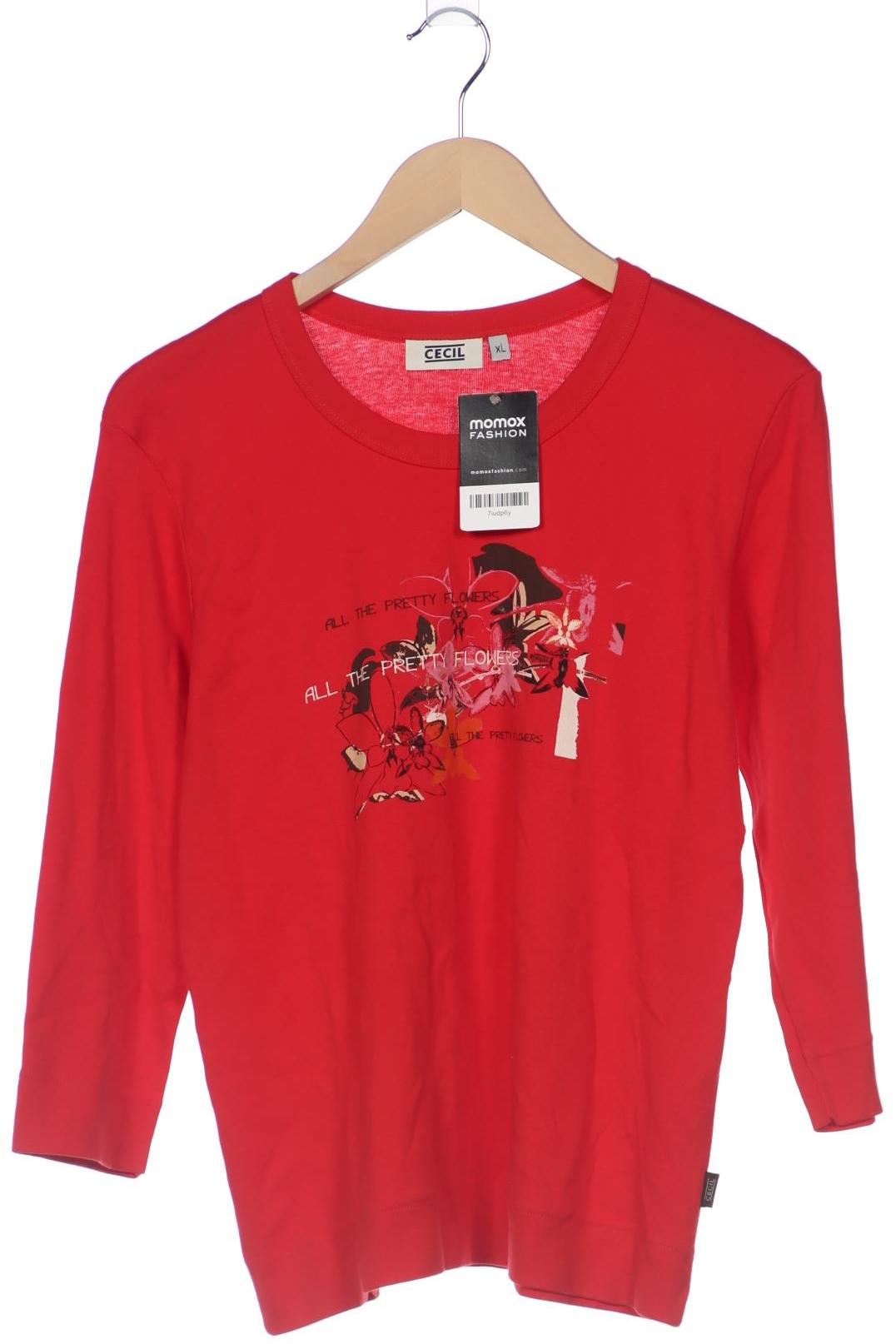 

Cecil Damen Langarmshirt, rot, Gr. 44