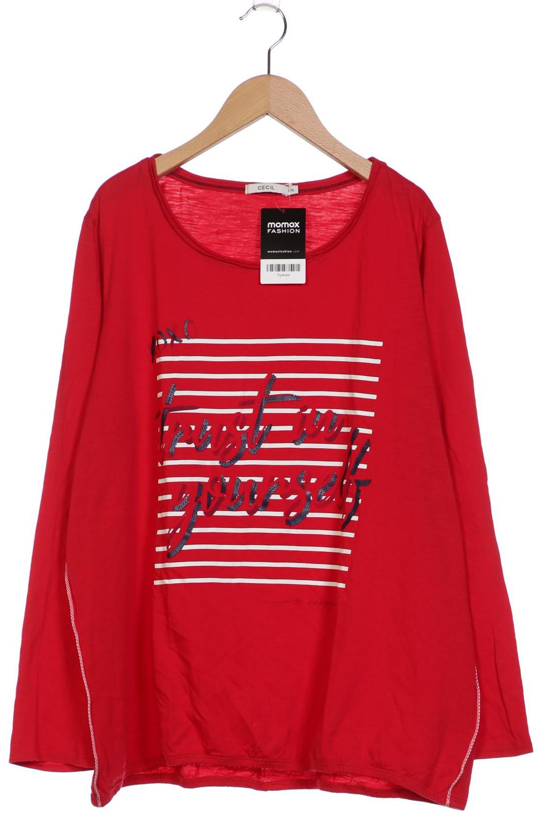

Cecil Damen Langarmshirt, rot, Gr. 46