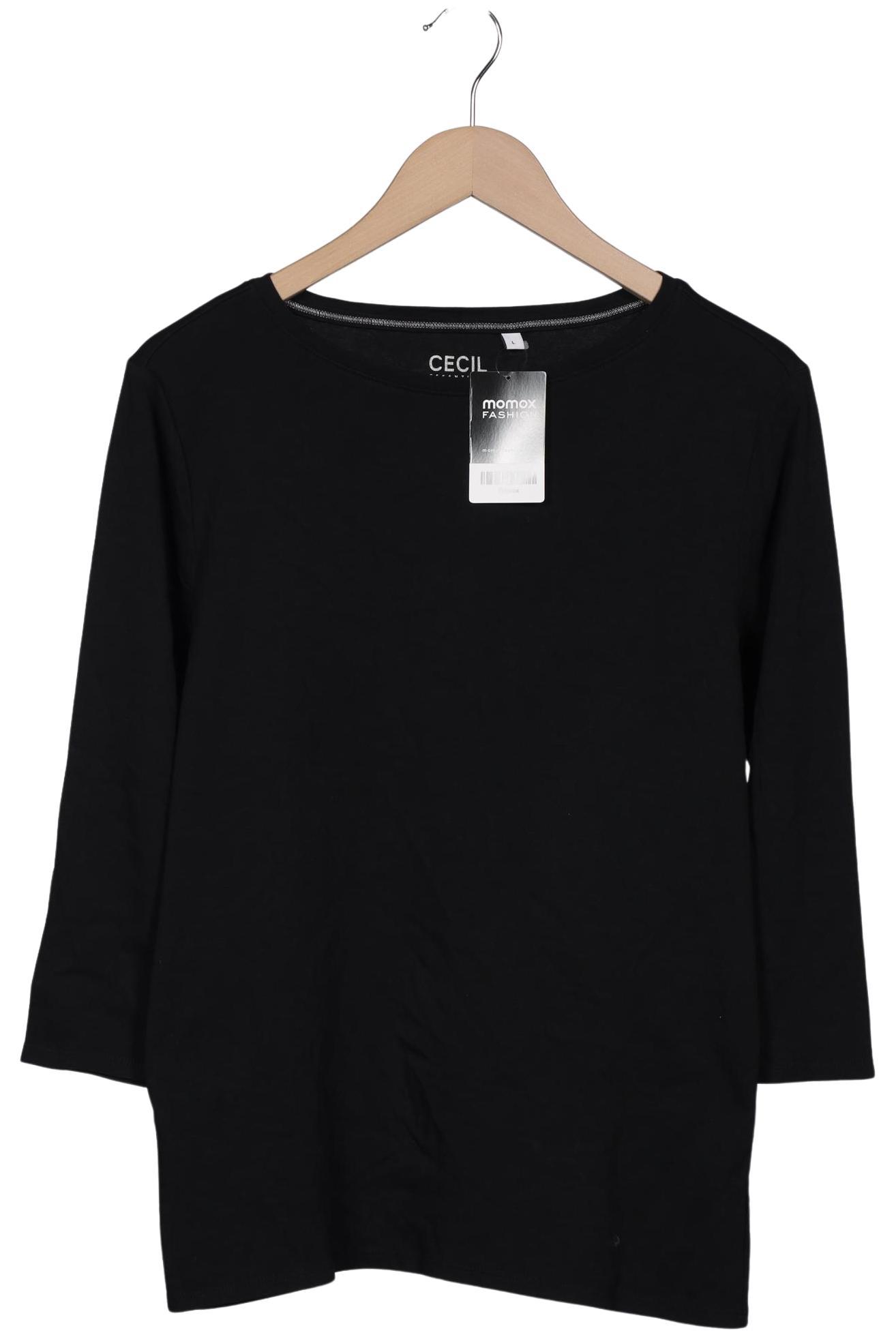 

Cecil Damen Langarmshirt, schwarz, Gr. 42