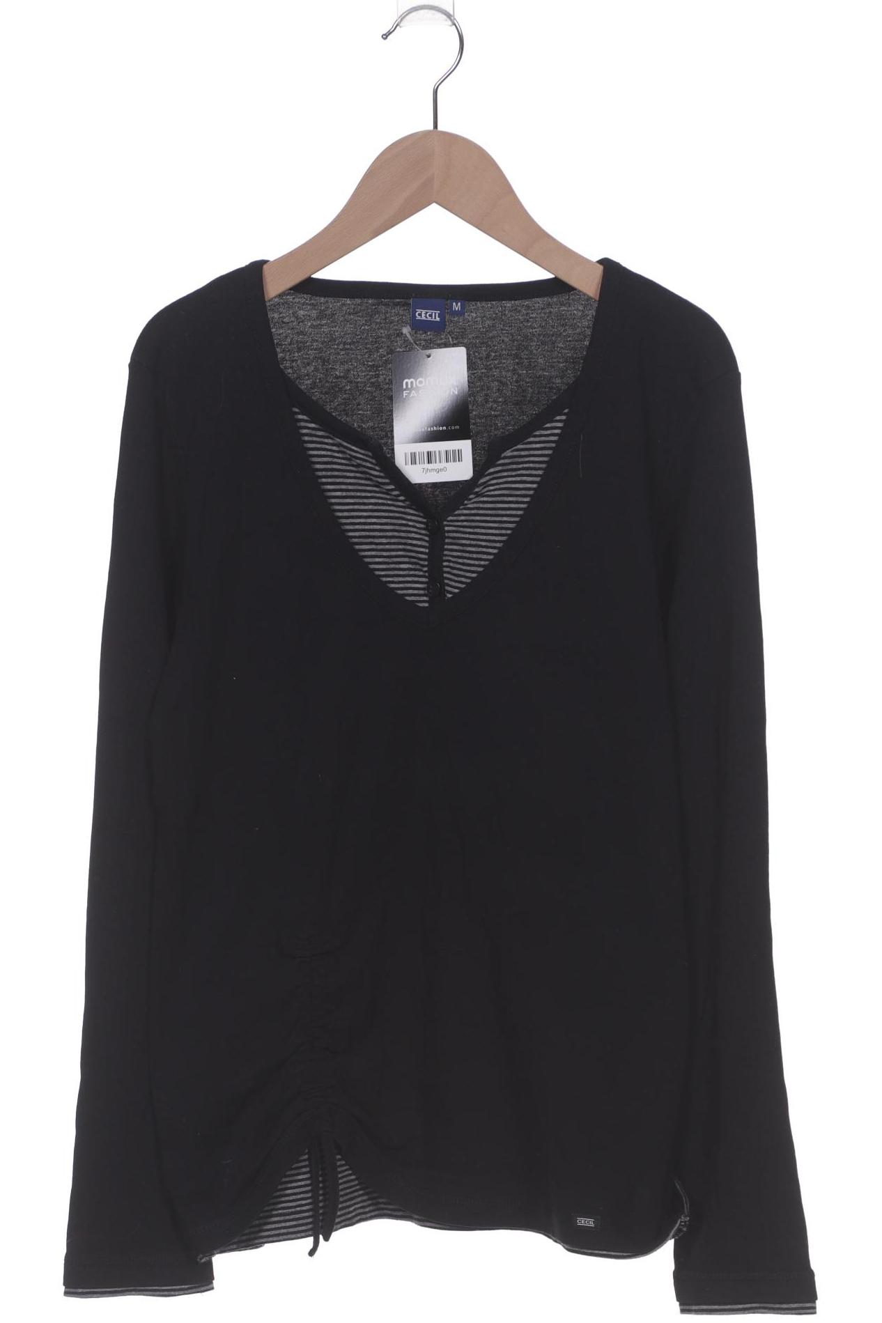 

Cecil Damen Langarmshirt, schwarz, Gr. 38