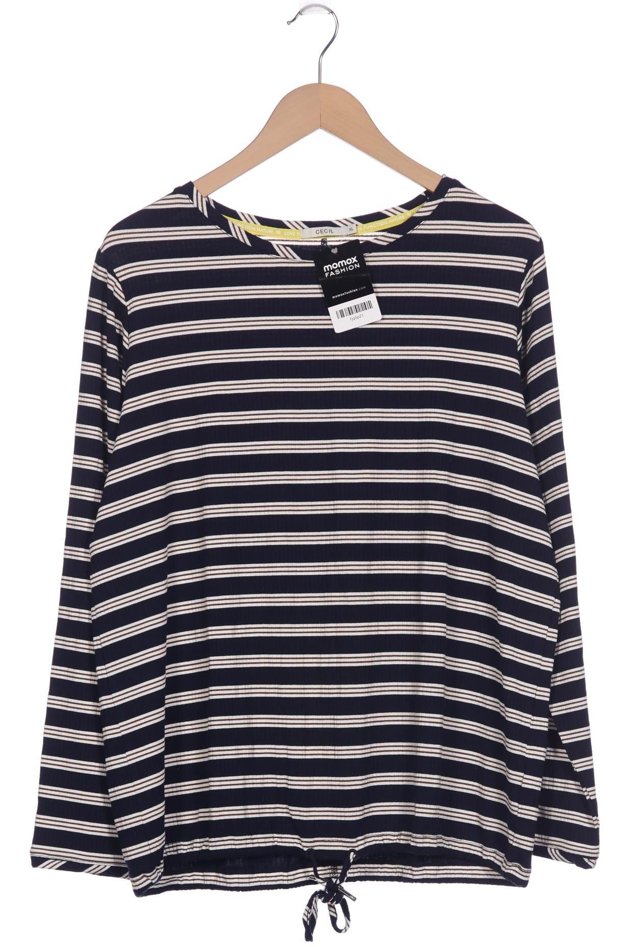 

Cecil Damen Langarmshirt, marineblau, Gr. 44