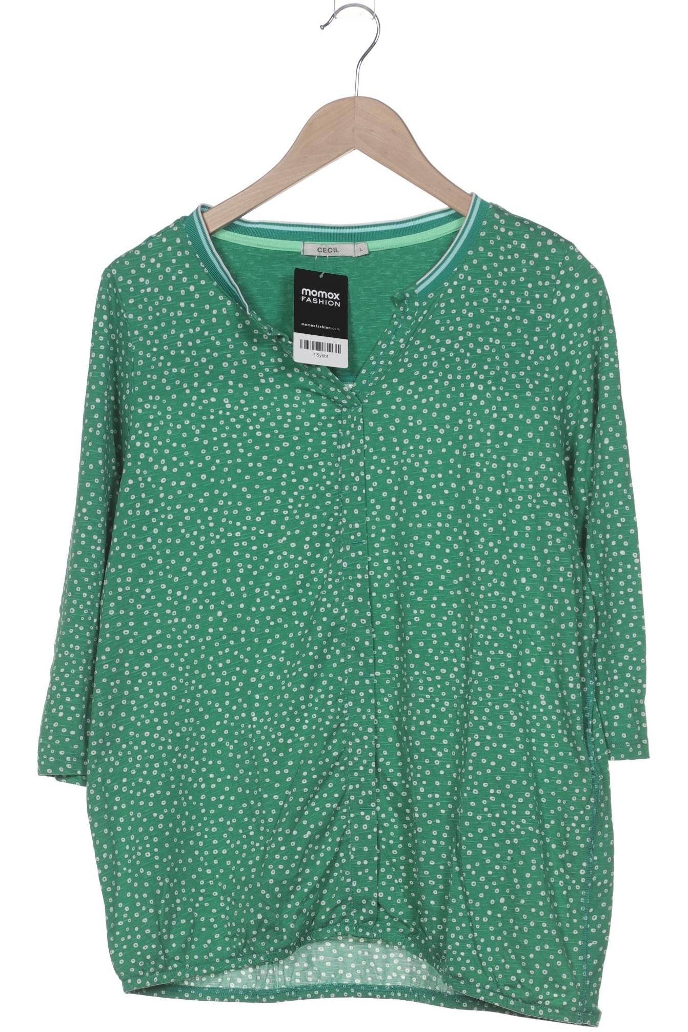 

Cecil Damen Langarmshirt, grün, Gr. 42