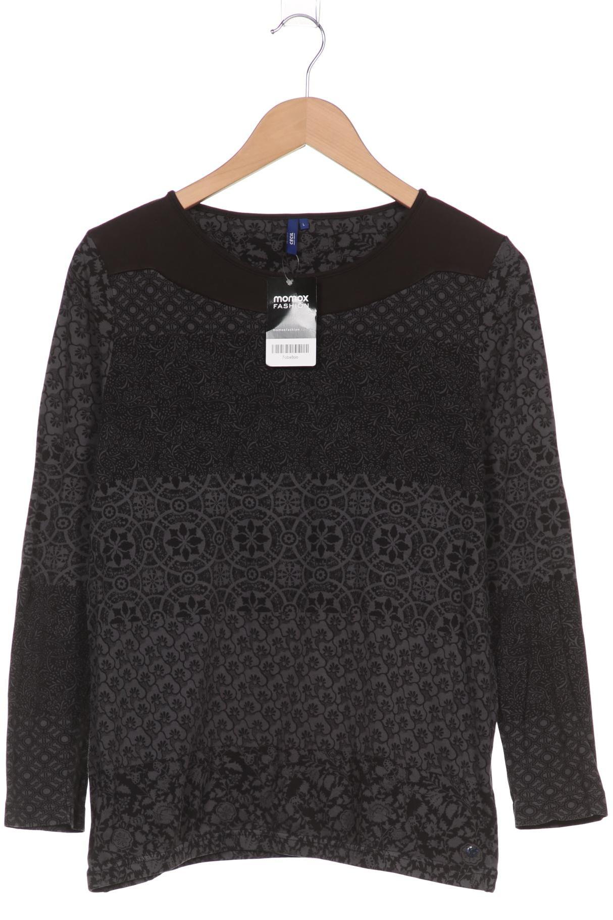 

Cecil Damen Langarmshirt, grau, Gr. 42
