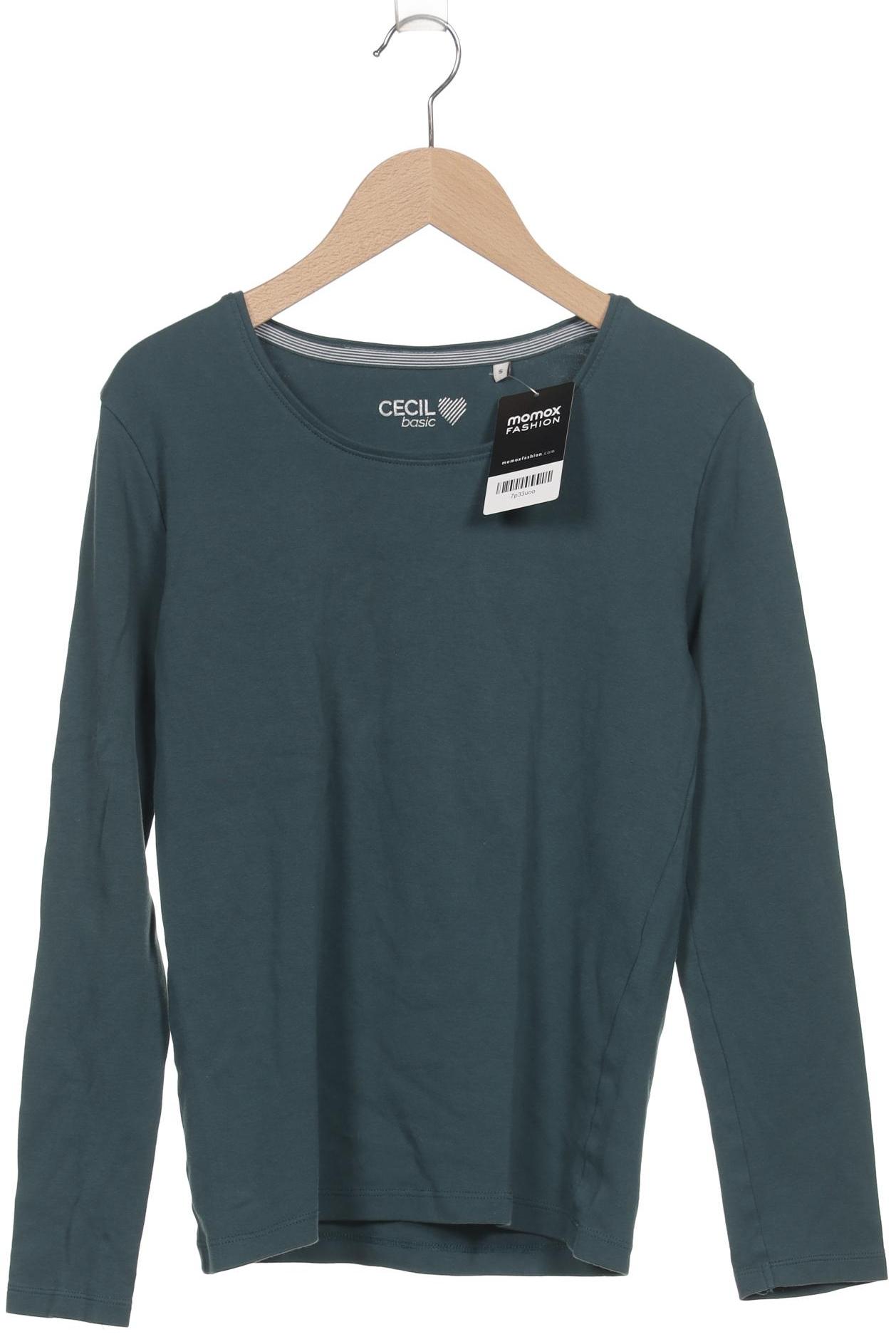 

Cecil Damen Langarmshirt, türkis, Gr. 36