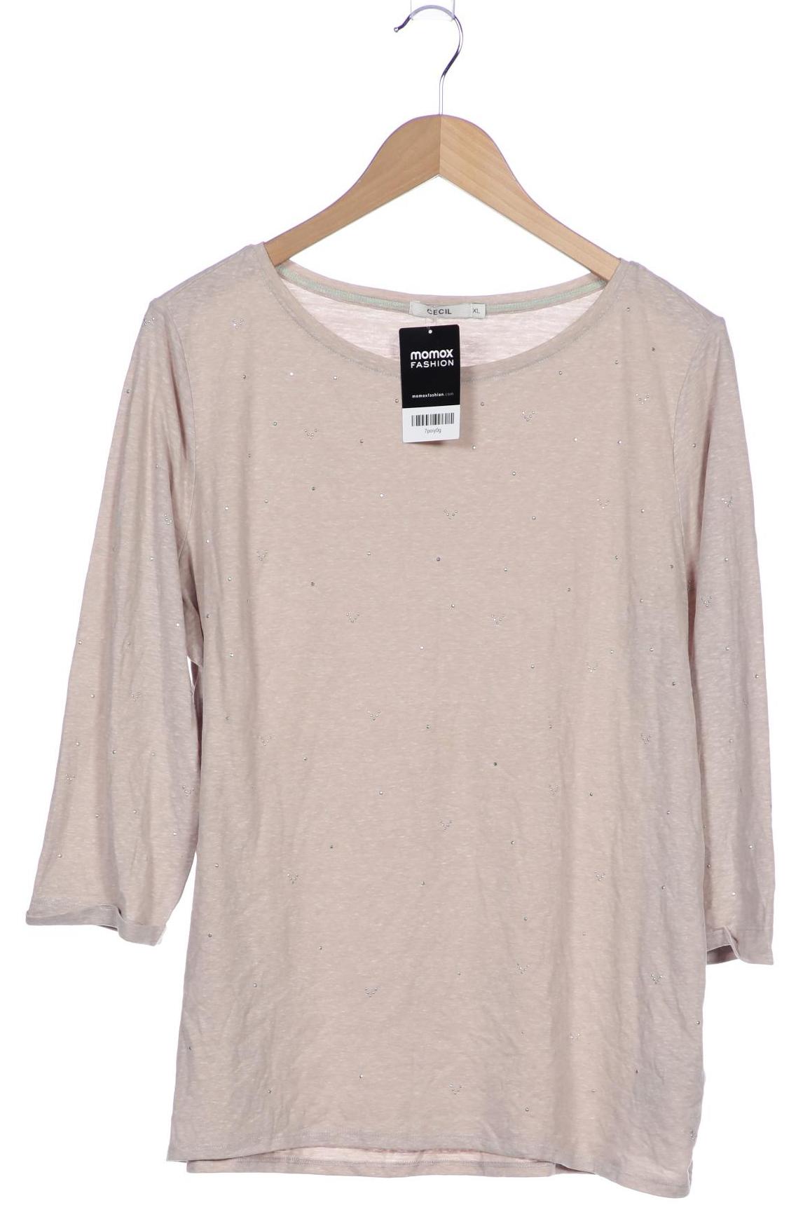 

Cecil Damen Langarmshirt, beige, Gr. 44