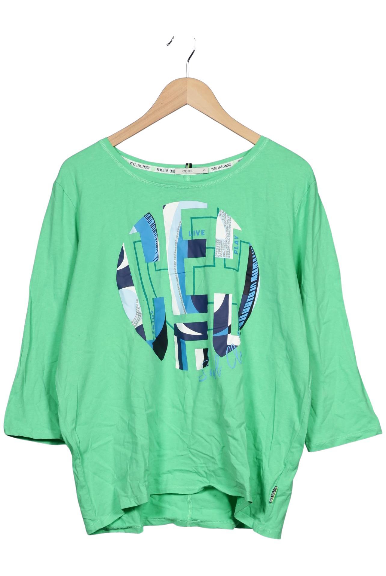 

Cecil Damen Langarmshirt, hellgrün, Gr. 44